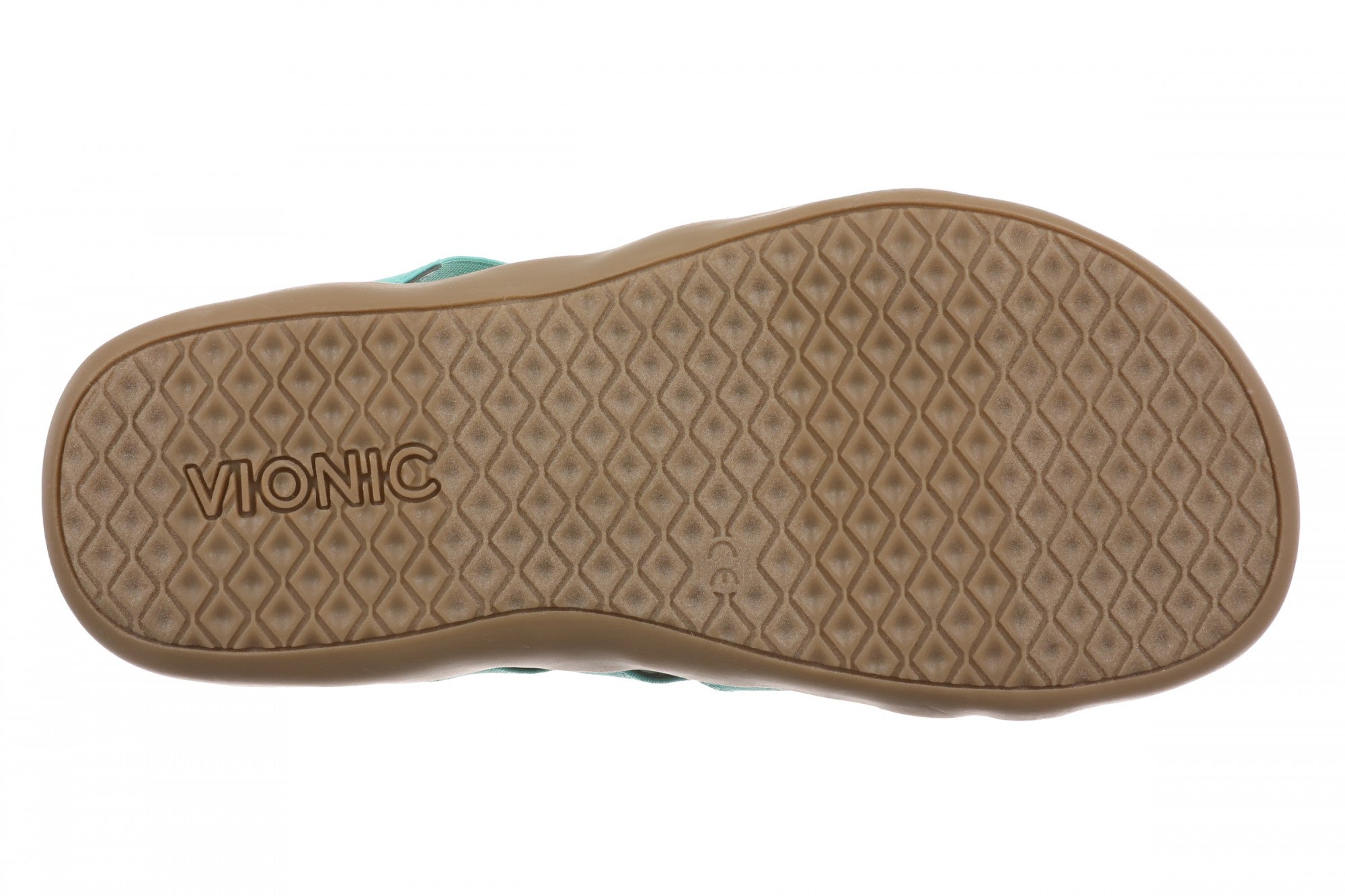Vionic Tia Women's Sandal - Women's Stretchy Gore Orthotic Arch Support Sandal - Aqua Green - Bottom