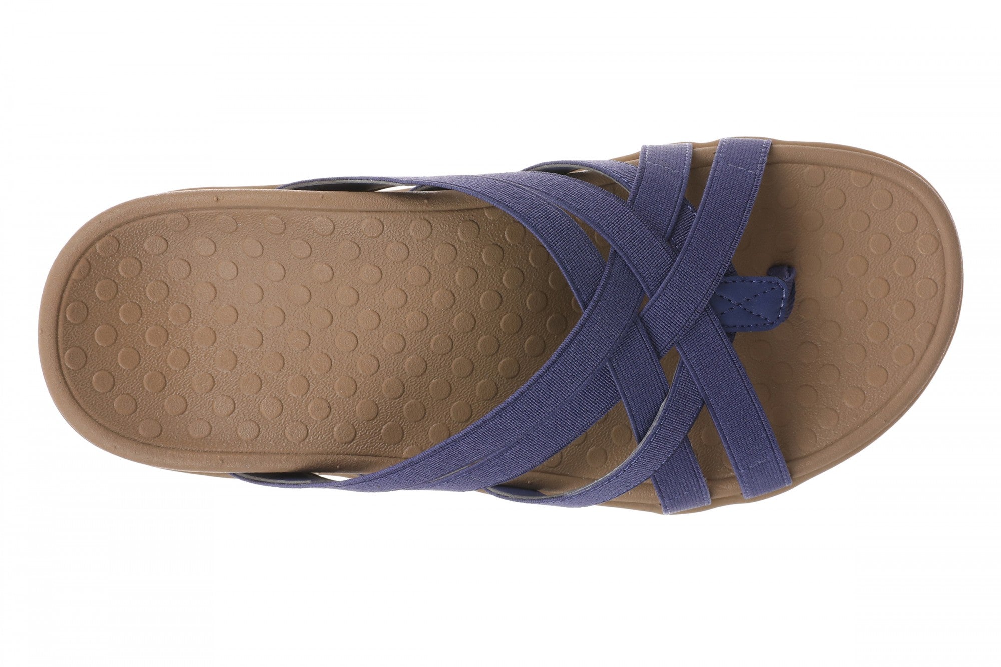 Vionic Tia Women's Sandal - Women's Stretchy Gore Orthotic Arch Support Sandal - Skipper Blue - Top