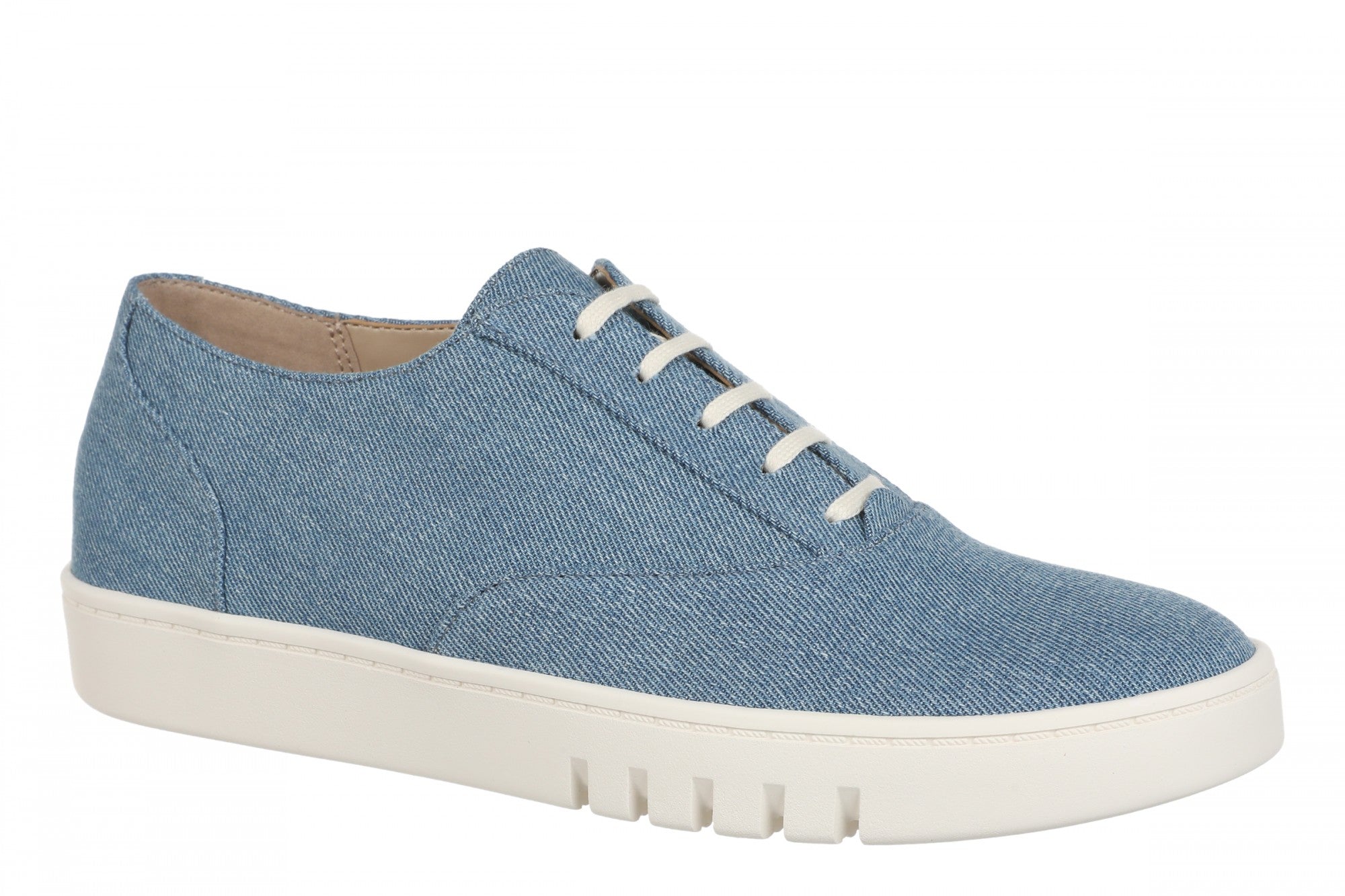 Vionic Callie Women's Loafer Slip On Hybrid Oxford in Light Denim
