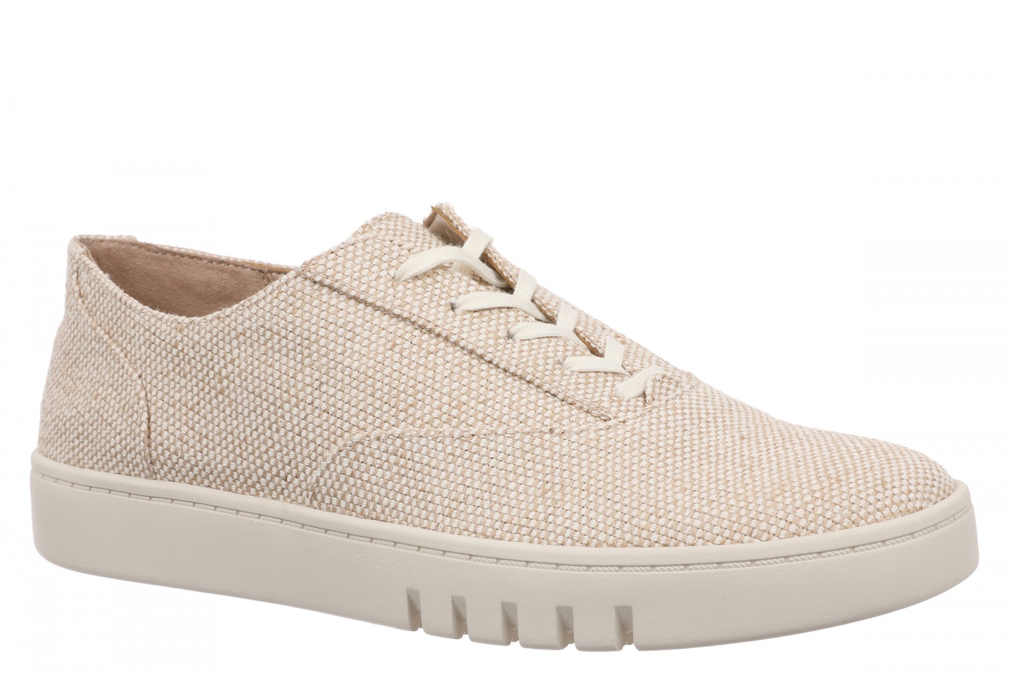 Vionic Callie Women's Loafer Slip On Hybrid Oxford in Natural Linen