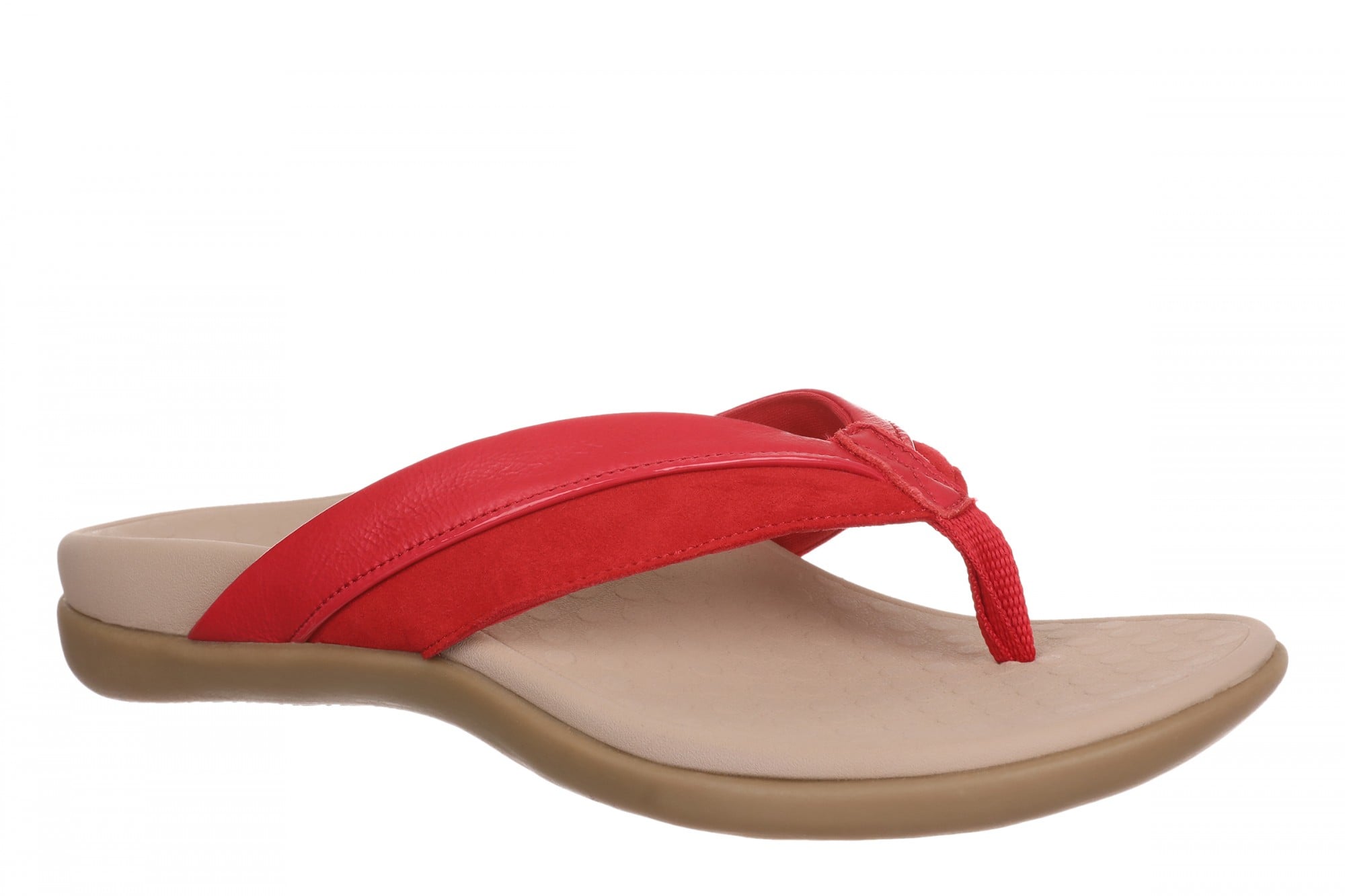Vionic Shore Women's Orthotic Supportive Comfortable Flip-Flop Sandal - Fruit Punch - Angle main