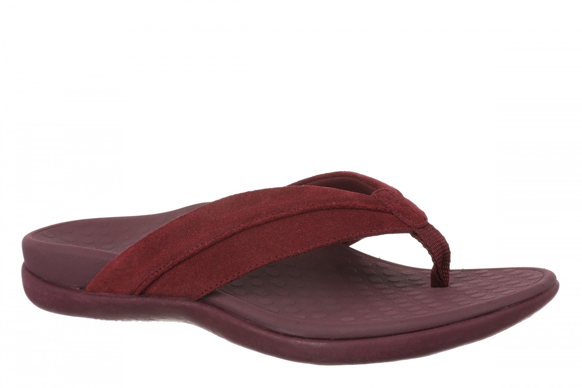 Vionic Shore Women's Orthotic Supportive Comfortable Flip-Flop Sandal - Cherry Jubilee - Angle main