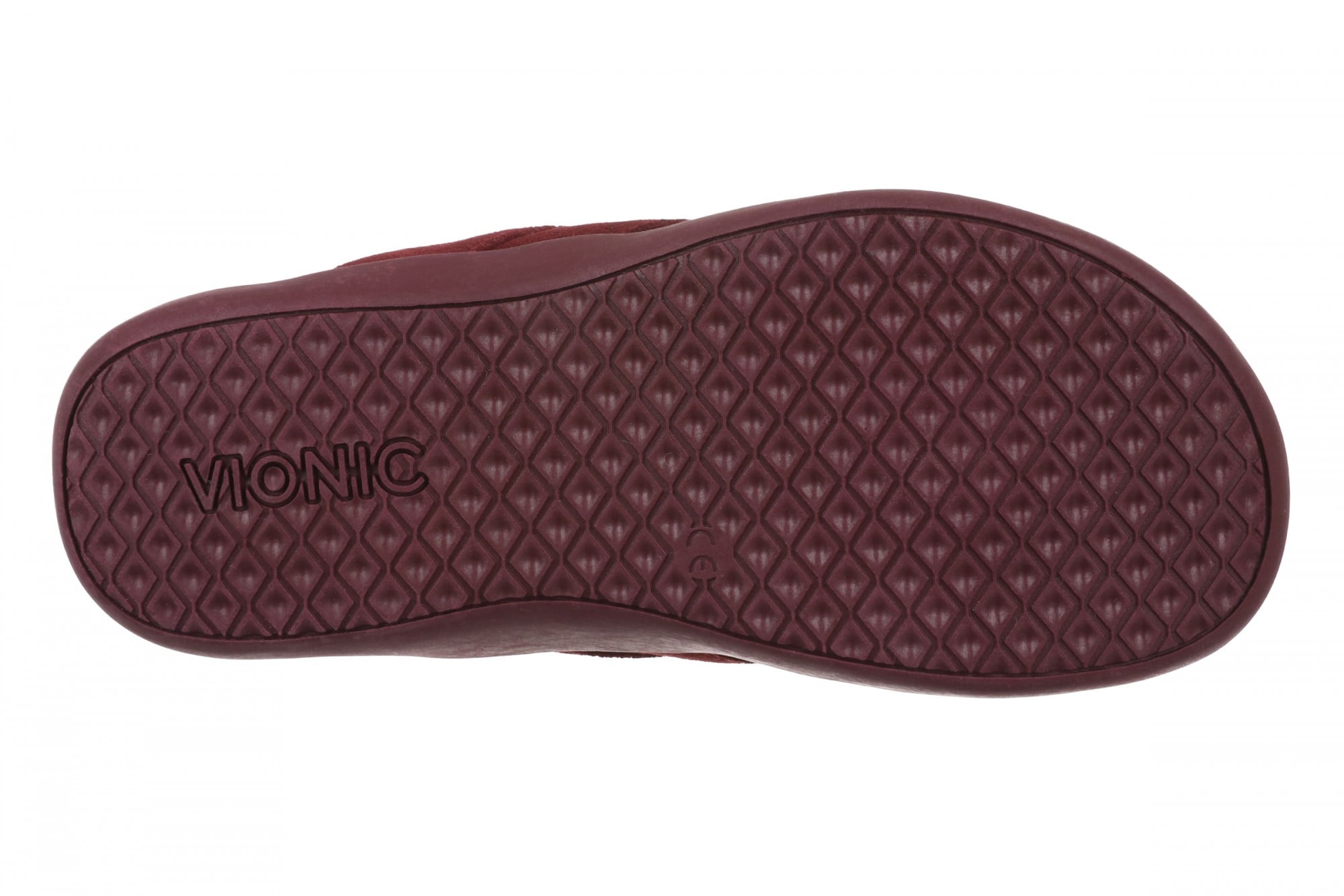 Vionic Shore Women's Orthotic Supportive Comfortable Flip-Flop Sandal - Cherry Jubilee - Bottom