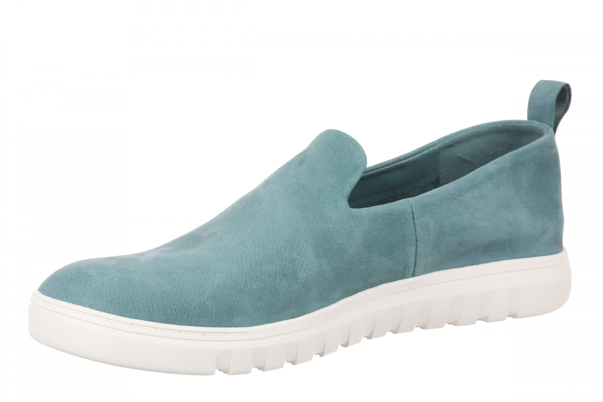 Vionic Uptown Willa Women's Orthotic Slip-On Loafer - Bodega Blue - Left angle