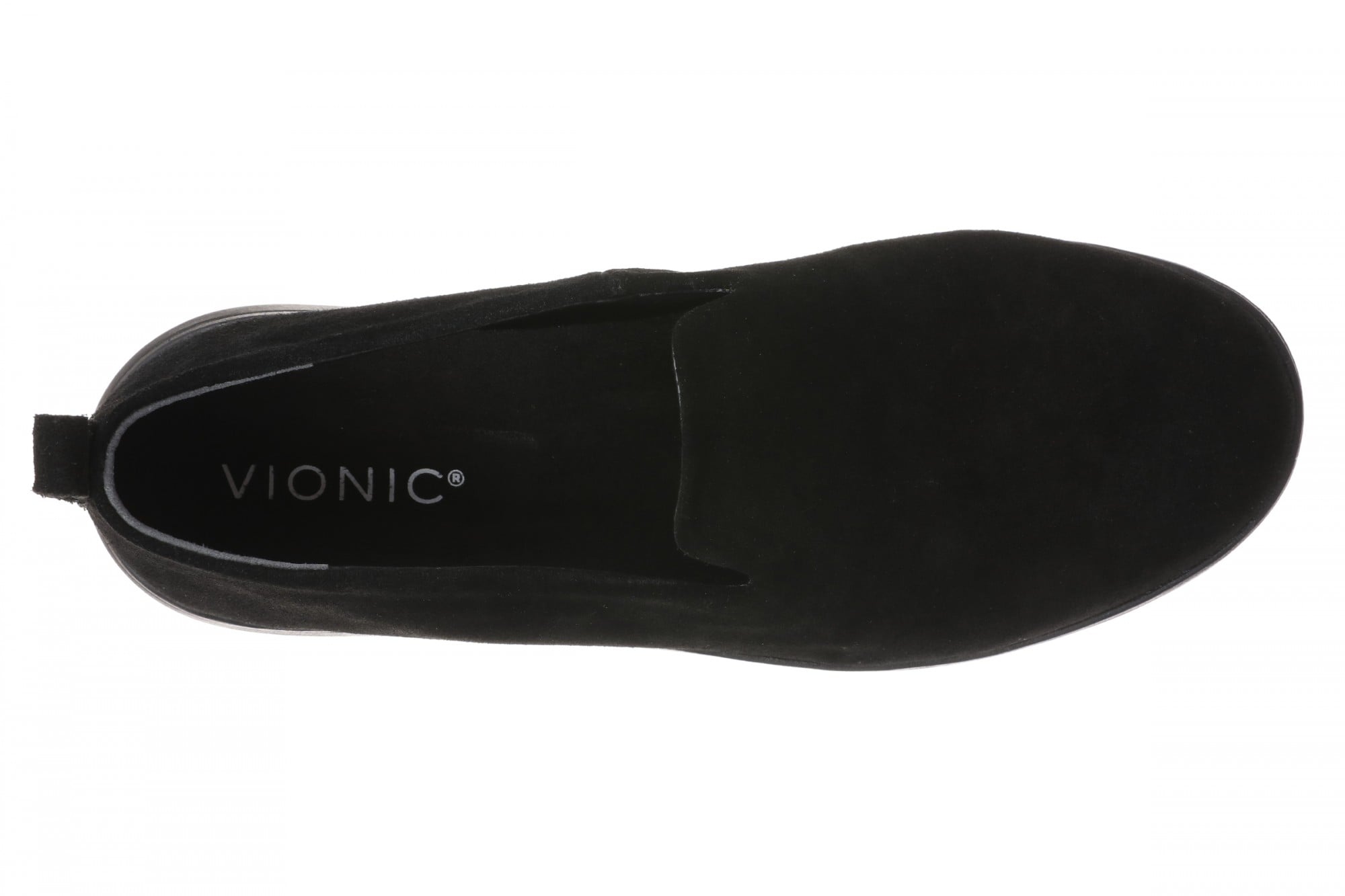 Vionic Uptown Willa Women's Orthotic Slip-On Loafer - Black Suede - Top