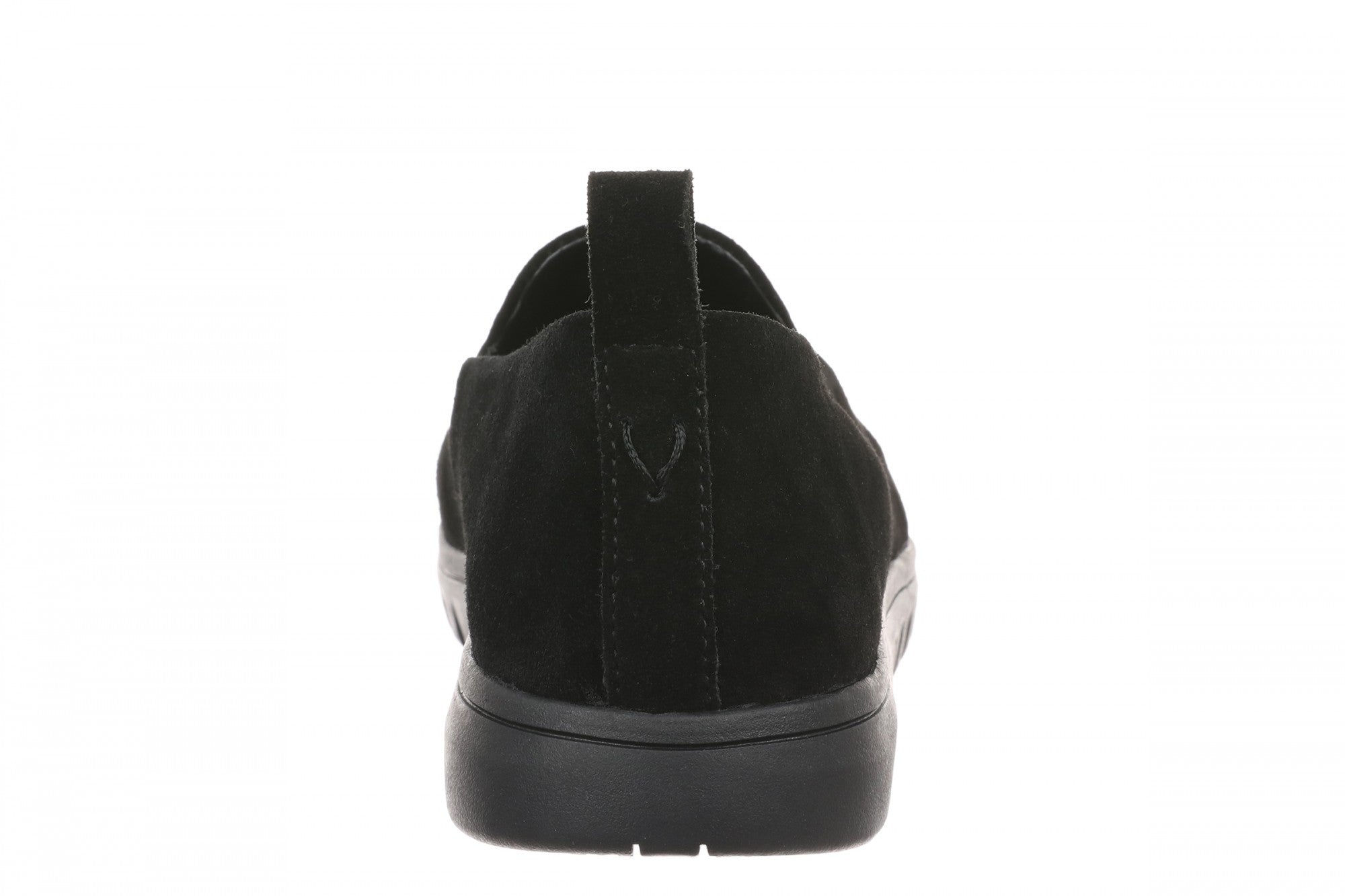 Vionic Uptown Willa Women's Orthotic Slip-On Loafer - Black Suede - Back