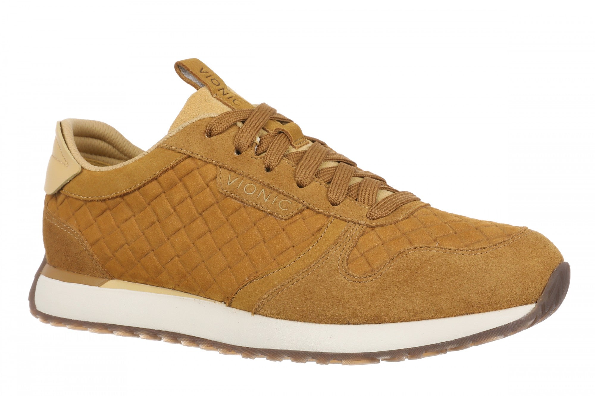 Vionic Monarch Women's Orthotic Support Sneakers - Golden Brown-dropped - Angle main