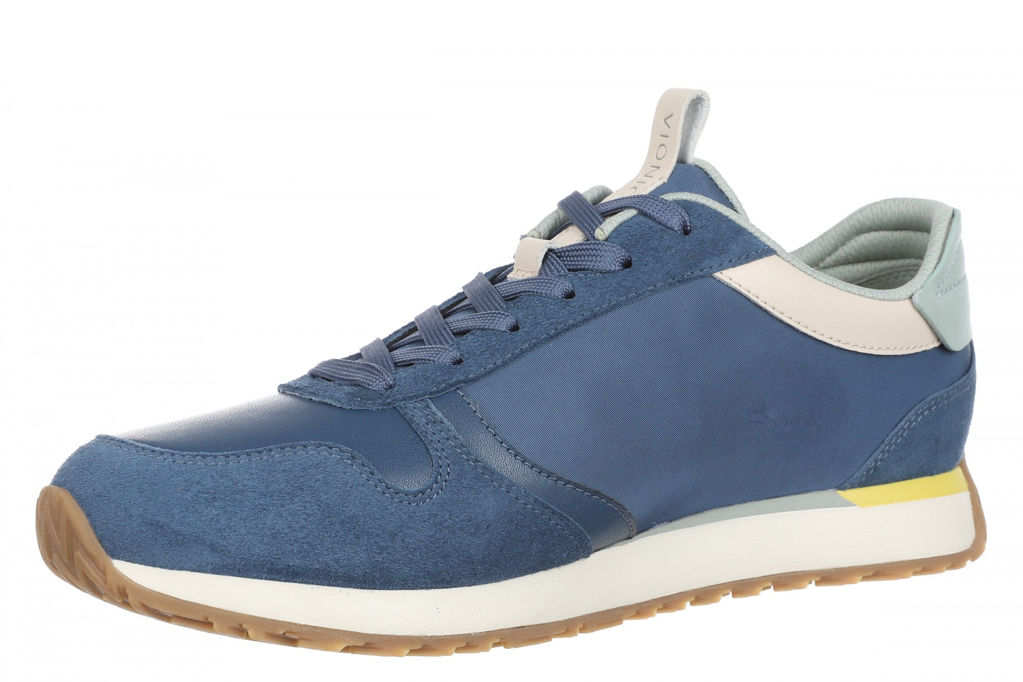 Vionic Monarch Women's Orthotic Support Sneakers - Dark Denim - Left angle