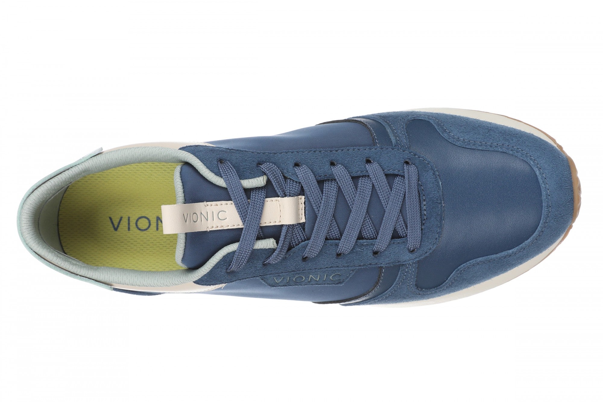 Vionic Monarch Women's Orthotic Support Sneakers - Dark Denim - Top