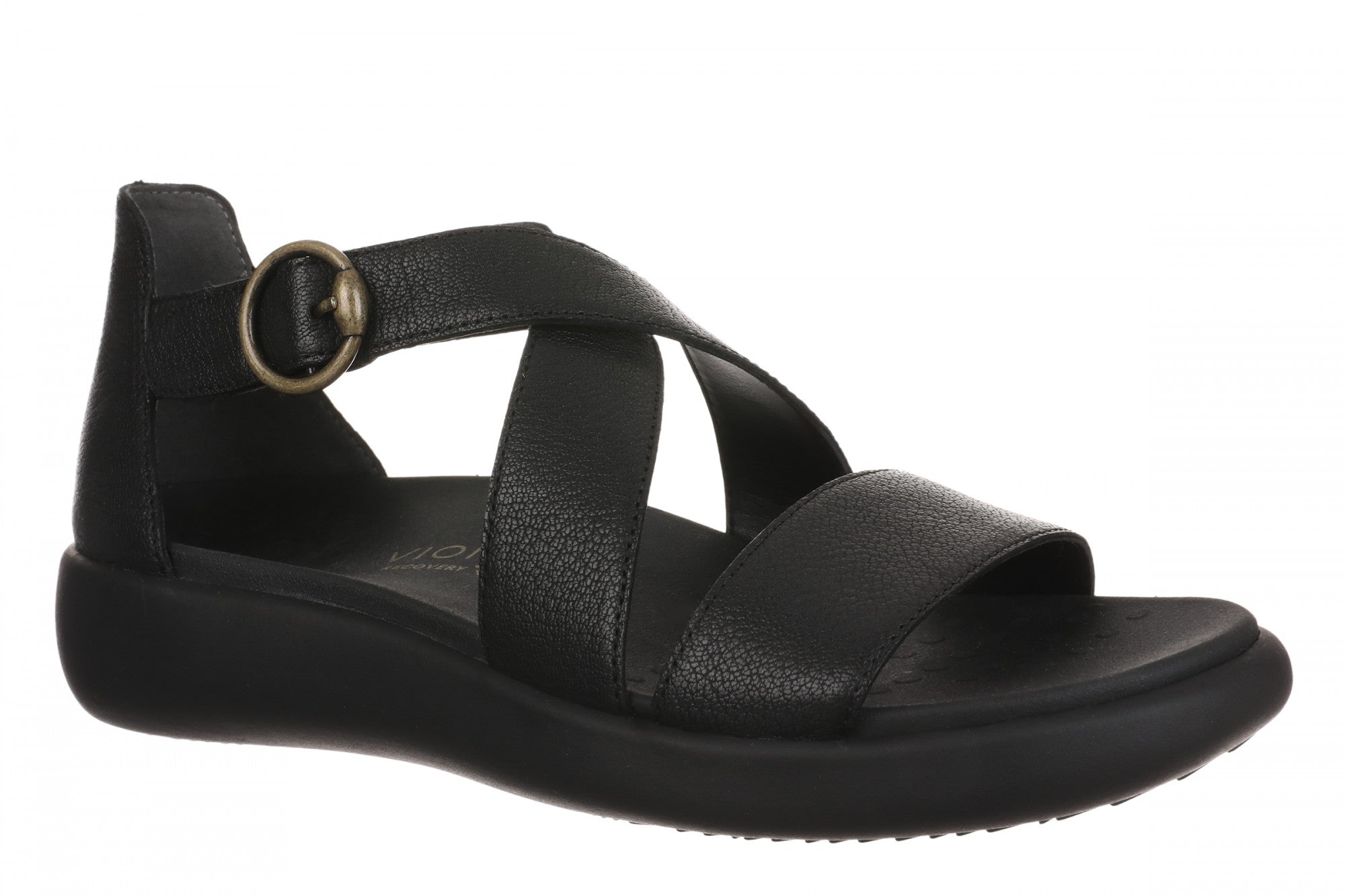 Vionic Harmony RX Women's T-Strap Recovery Sandal in Black