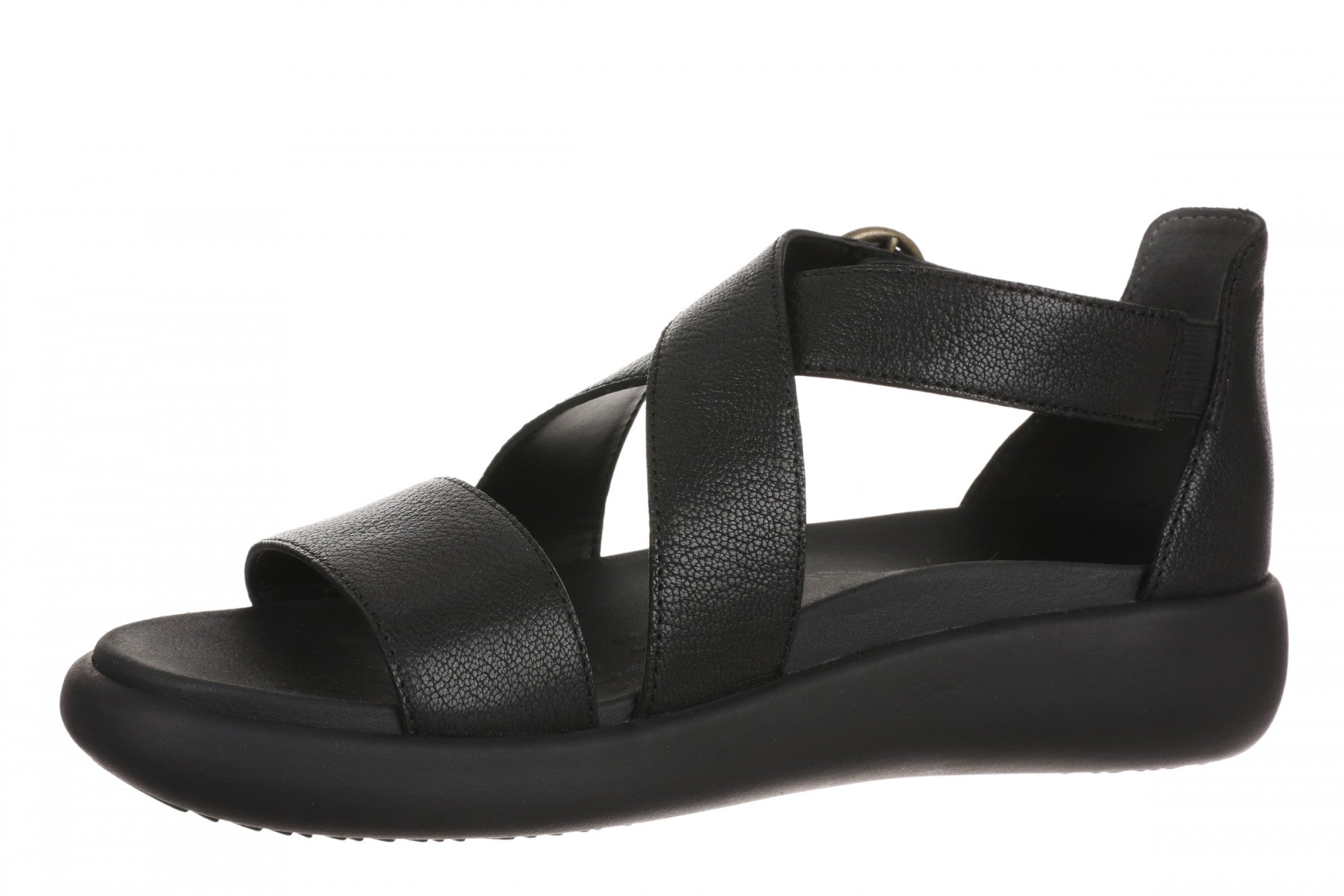 Vionic Harmony Rx Women's T-Strap Recovery Sandal - Black - Left angle