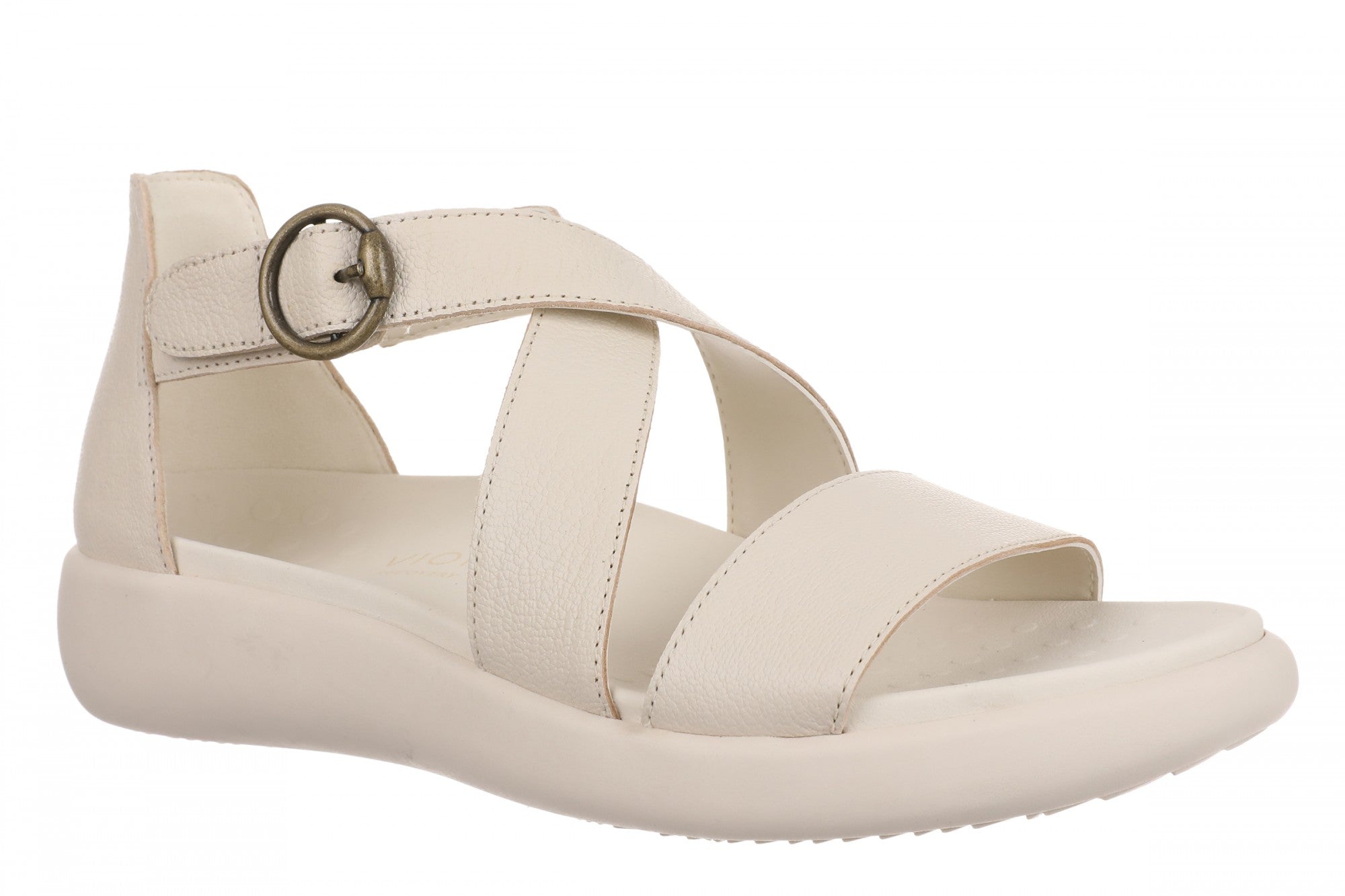 Vionic Harmony Rx Women's T-Strap Recovery Sandal - Cream - Angle main