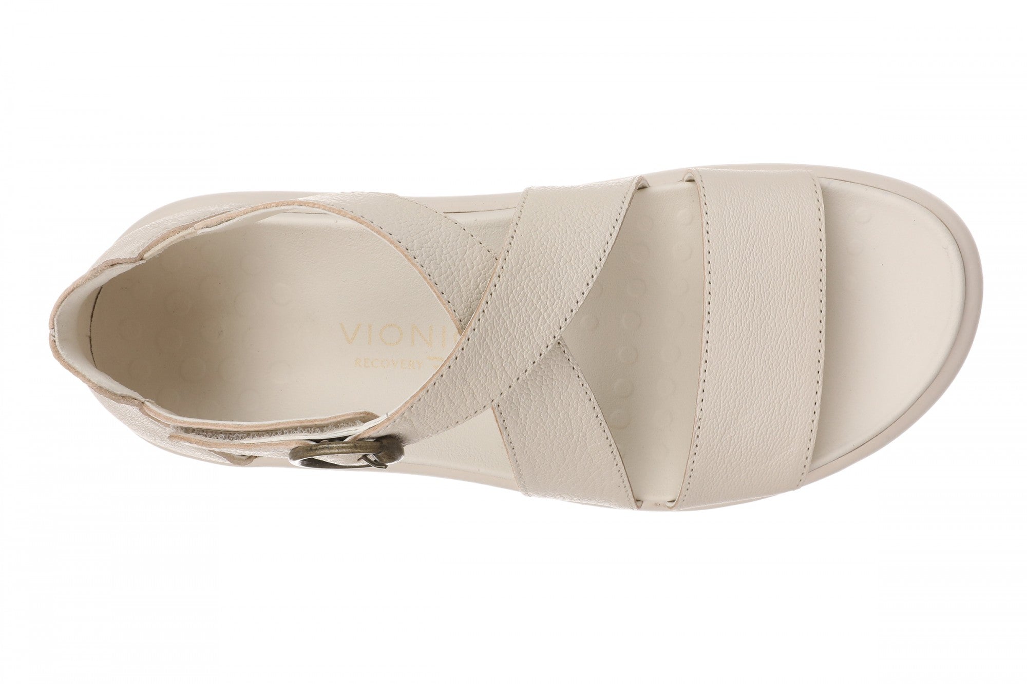 Vionic Harmony Rx Women's T-Strap Recovery Sandal - Cream - Top