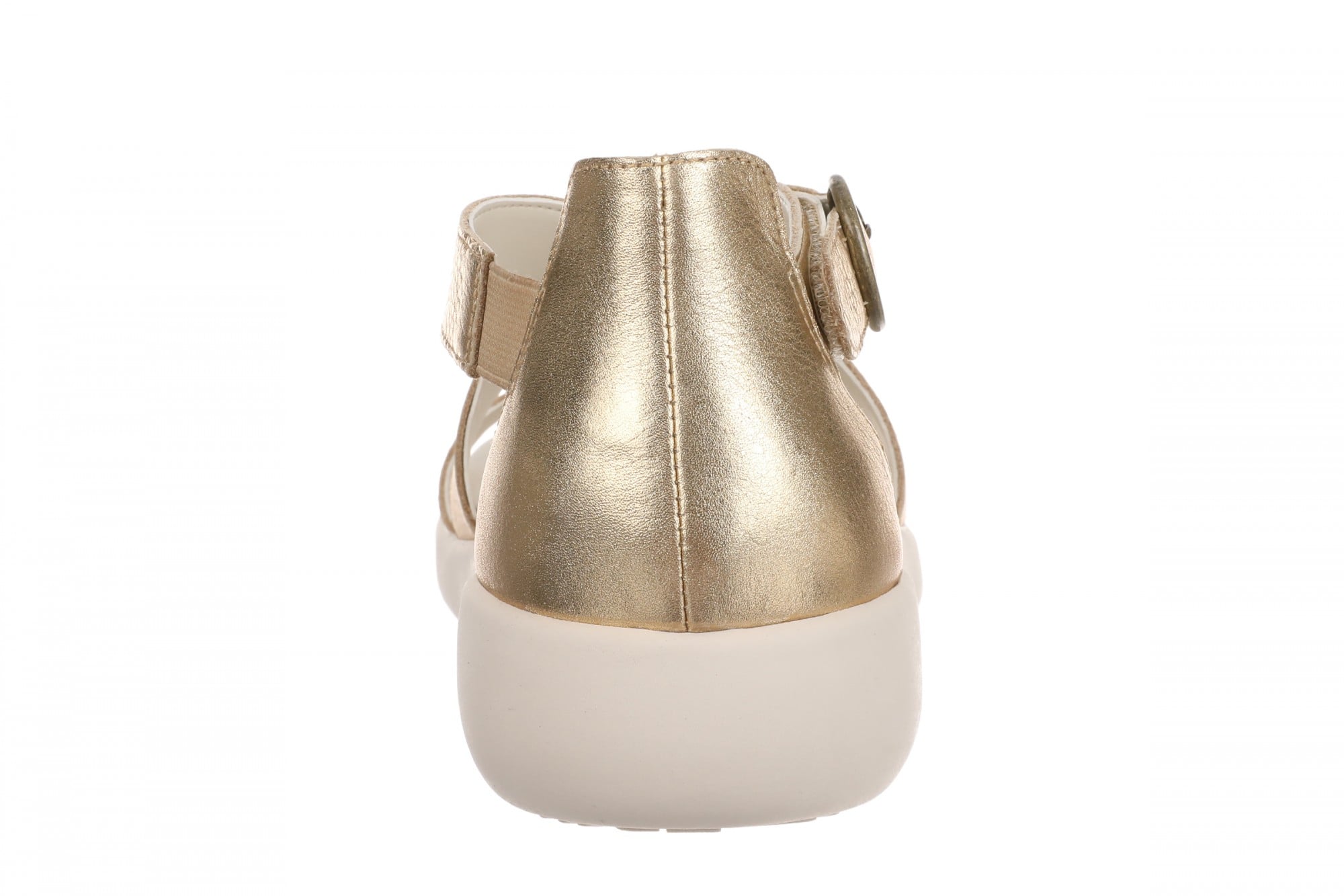 Vionic Harmony Rx Women's T-Strap Recovery Sandal - Gold - Back