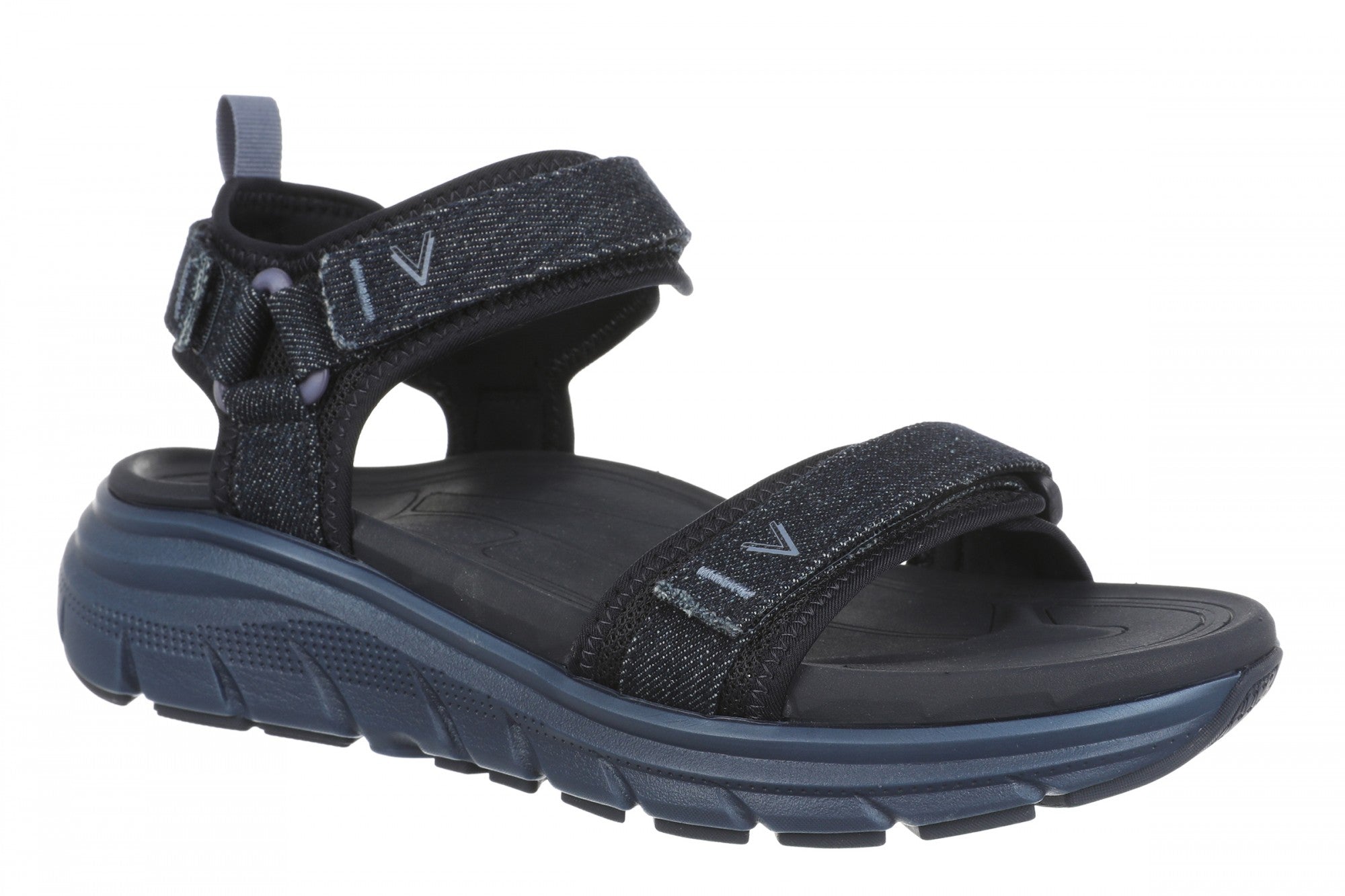 Vionic Walk Max Wanderer Women's Supportive Comfort Sandal - Dark Denim - Angle main