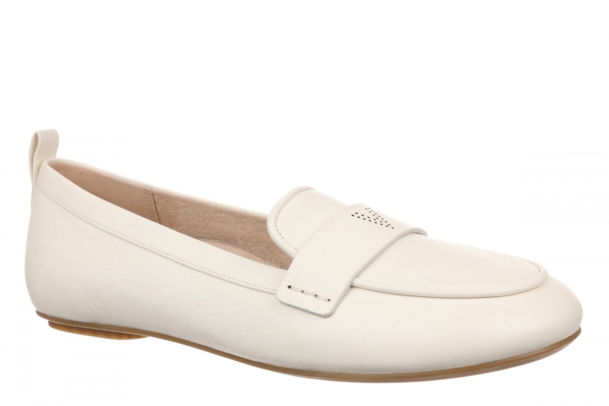 Vionic Tessa Women's Orthotic Slip On Flats in Ivory