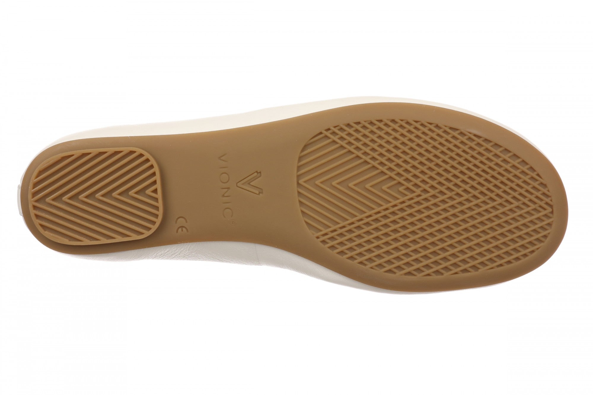 Vionic Tessa womens Slip On/Loafer/Moc Shoe - Ivory - Bottom