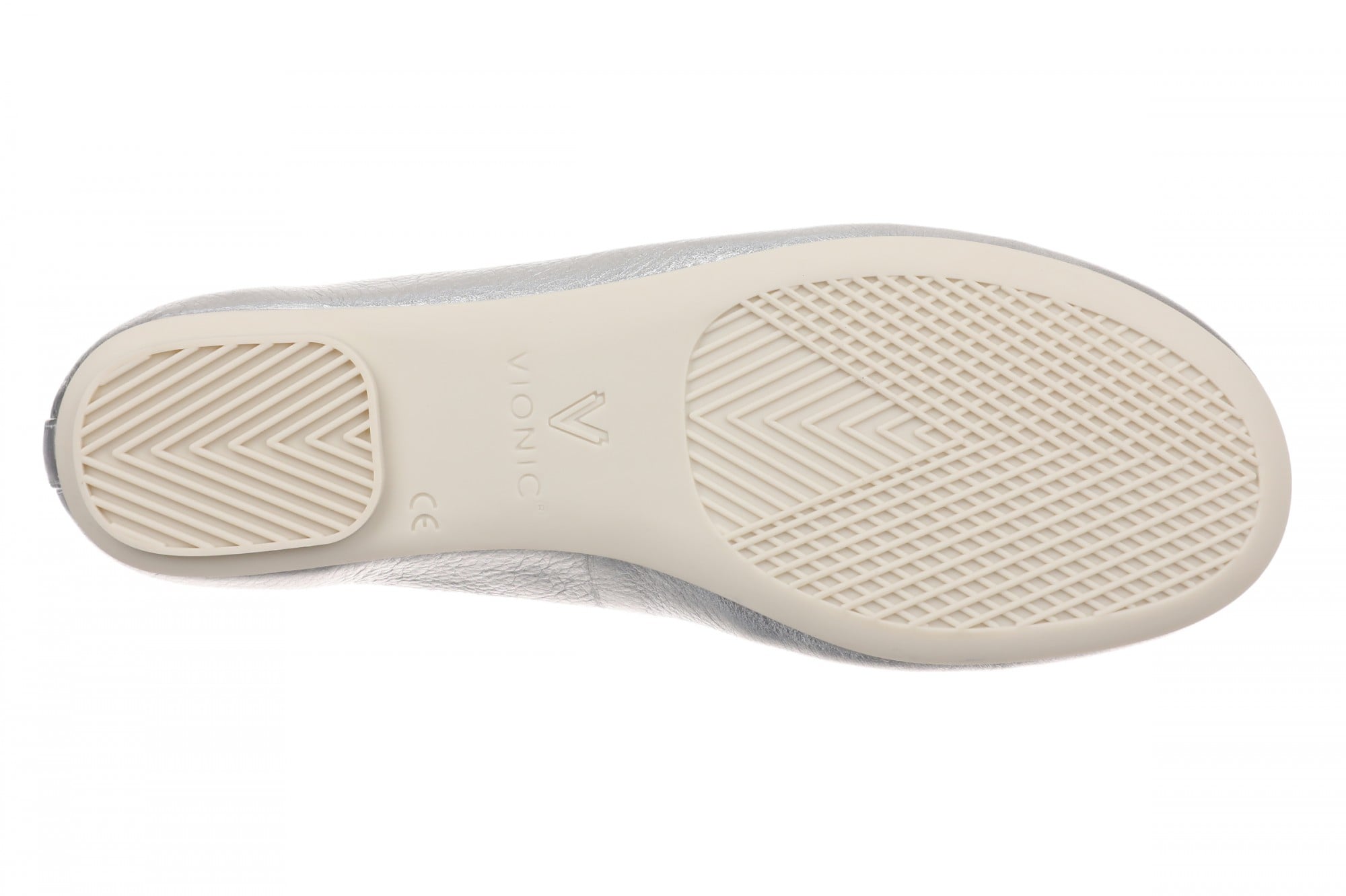Vionic Tessa womens Slip On/Loafer/Moc Shoe - Silver - Bottom