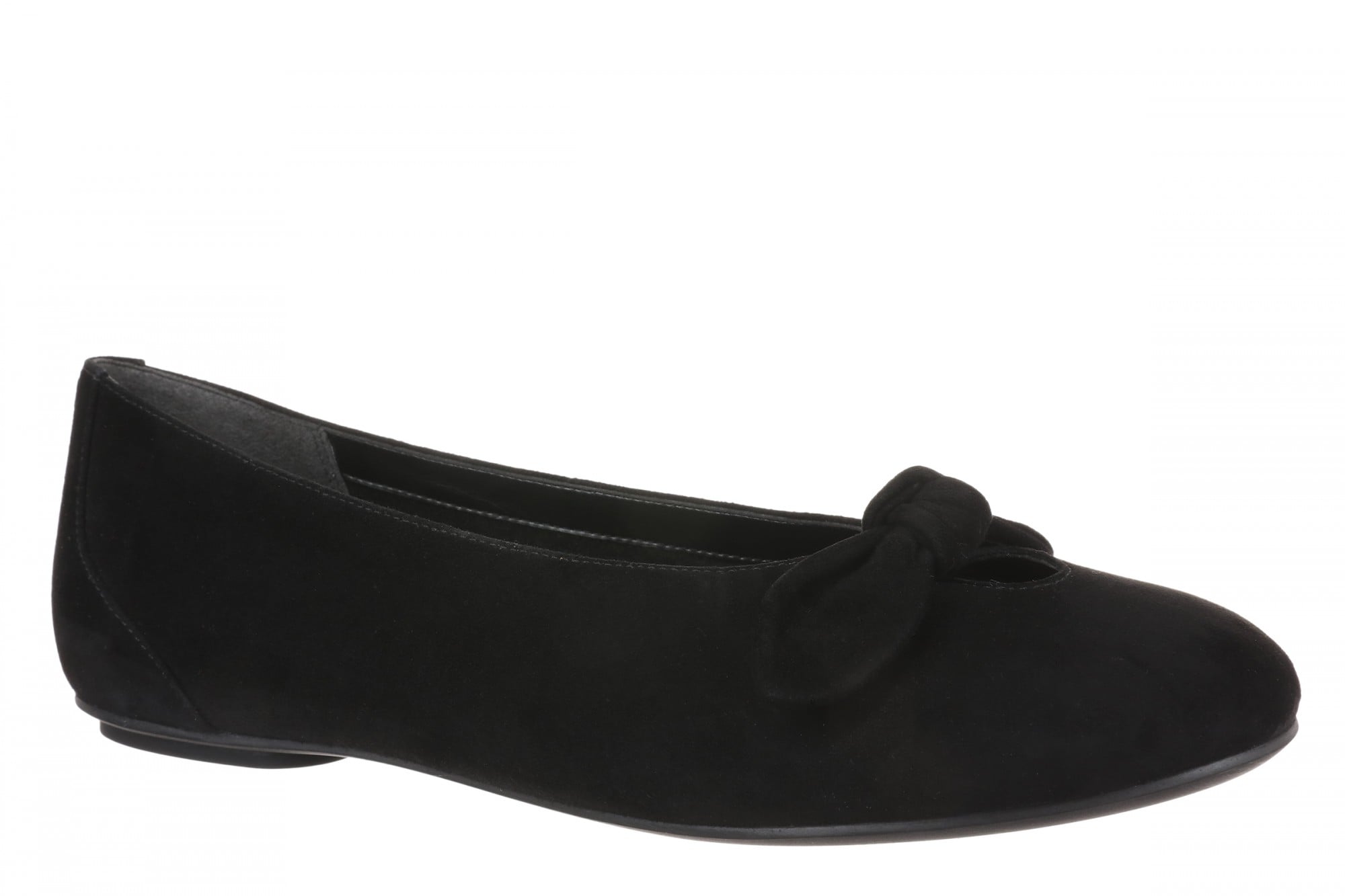 Vionic Tilly Women's Comfort Ballet Skimmer Shoe - Supportive & Orthotic Ballet Flats in Black