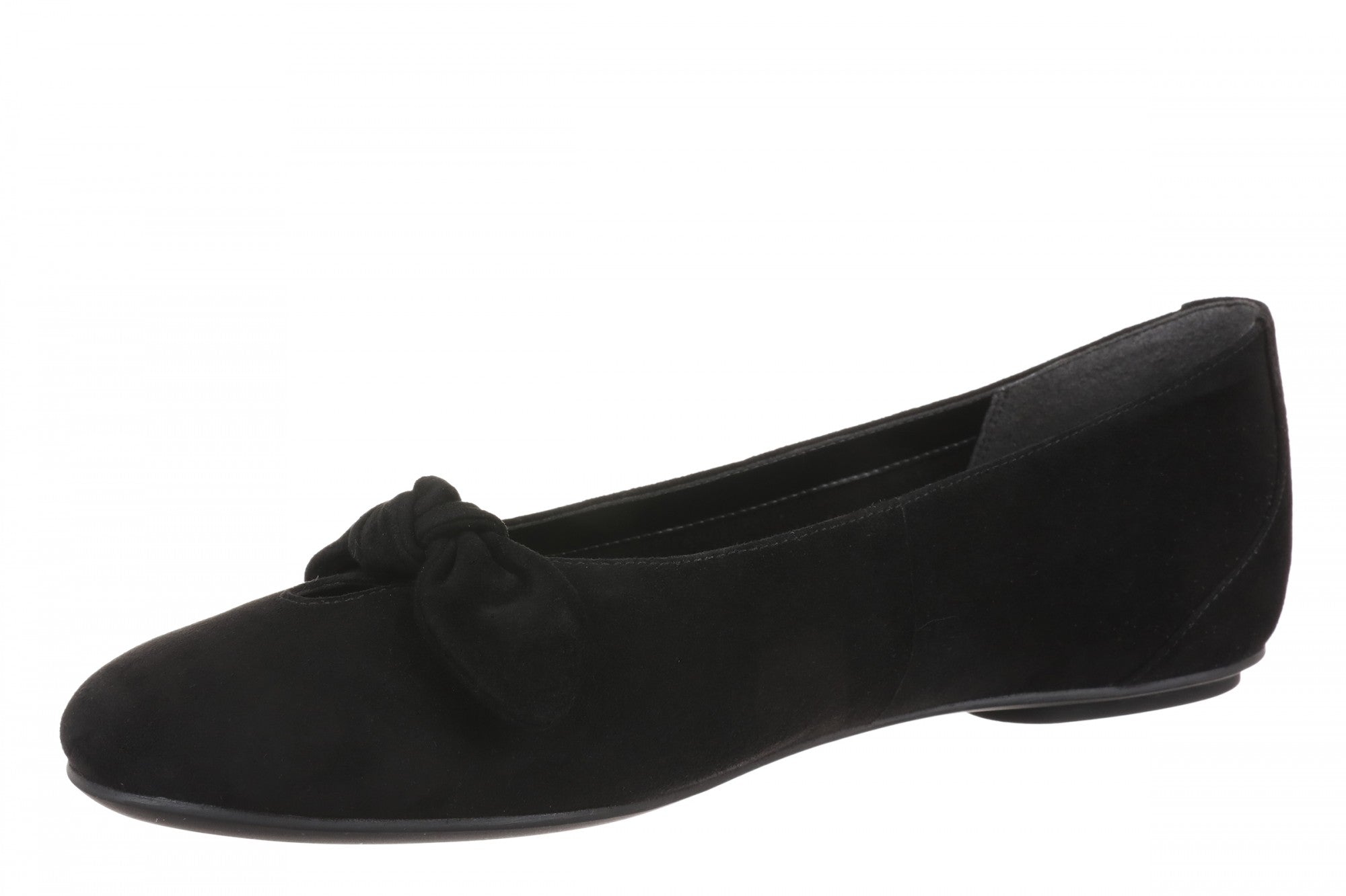 Vionic Tilly Women's Comfort Ballet Skimmer Shoe - Black - Left angle