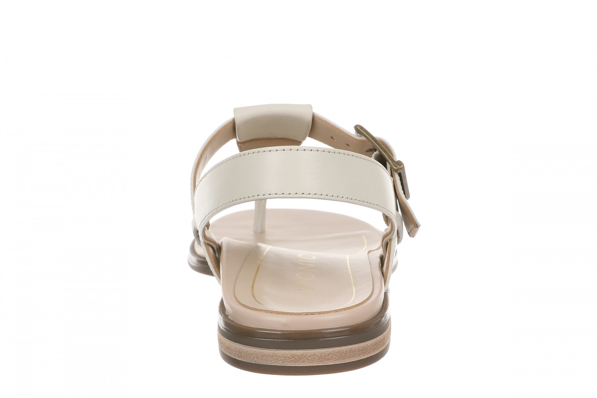 Vionic Cora Women's Adjustable Strap Thong Sandal - Cream - Back
