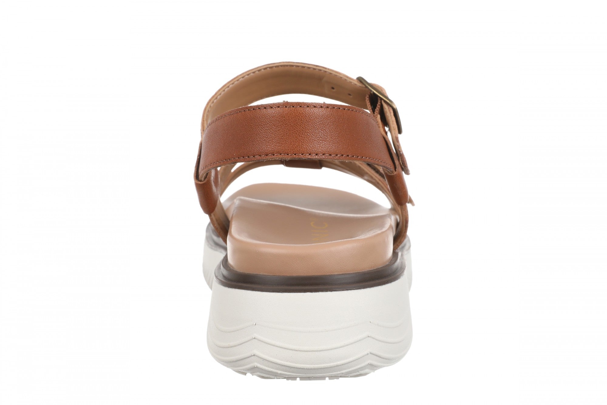 Vionic Solana Women's Adjustable Slide Platform Sandal - Tan - Back