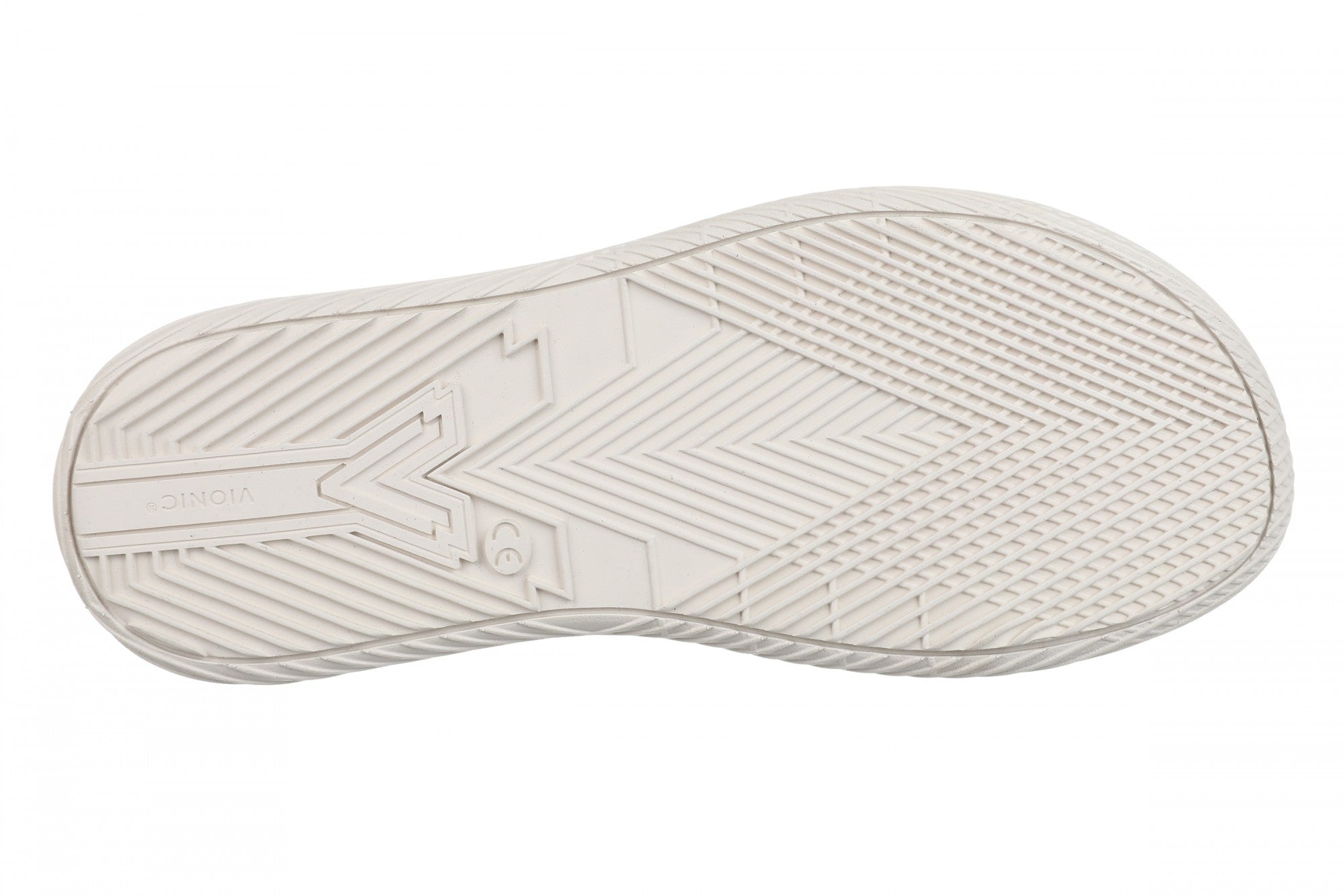 Vionic Solana Women's Adjustable Slide Platform Sandal - Silver - Bottom