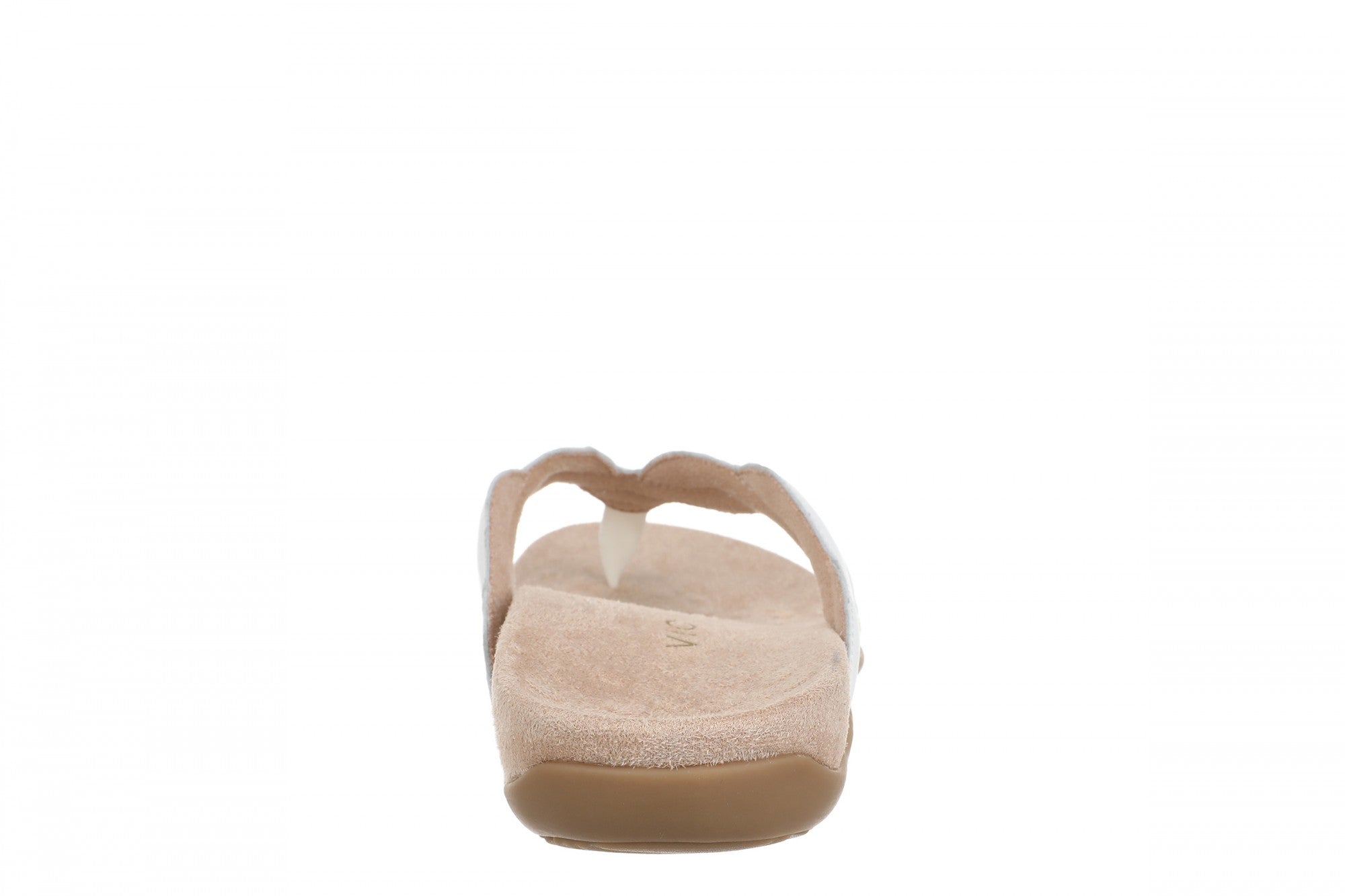 Vionic Bella Braid Women's Thong Orthotic Arch Support Sandal - White - Back