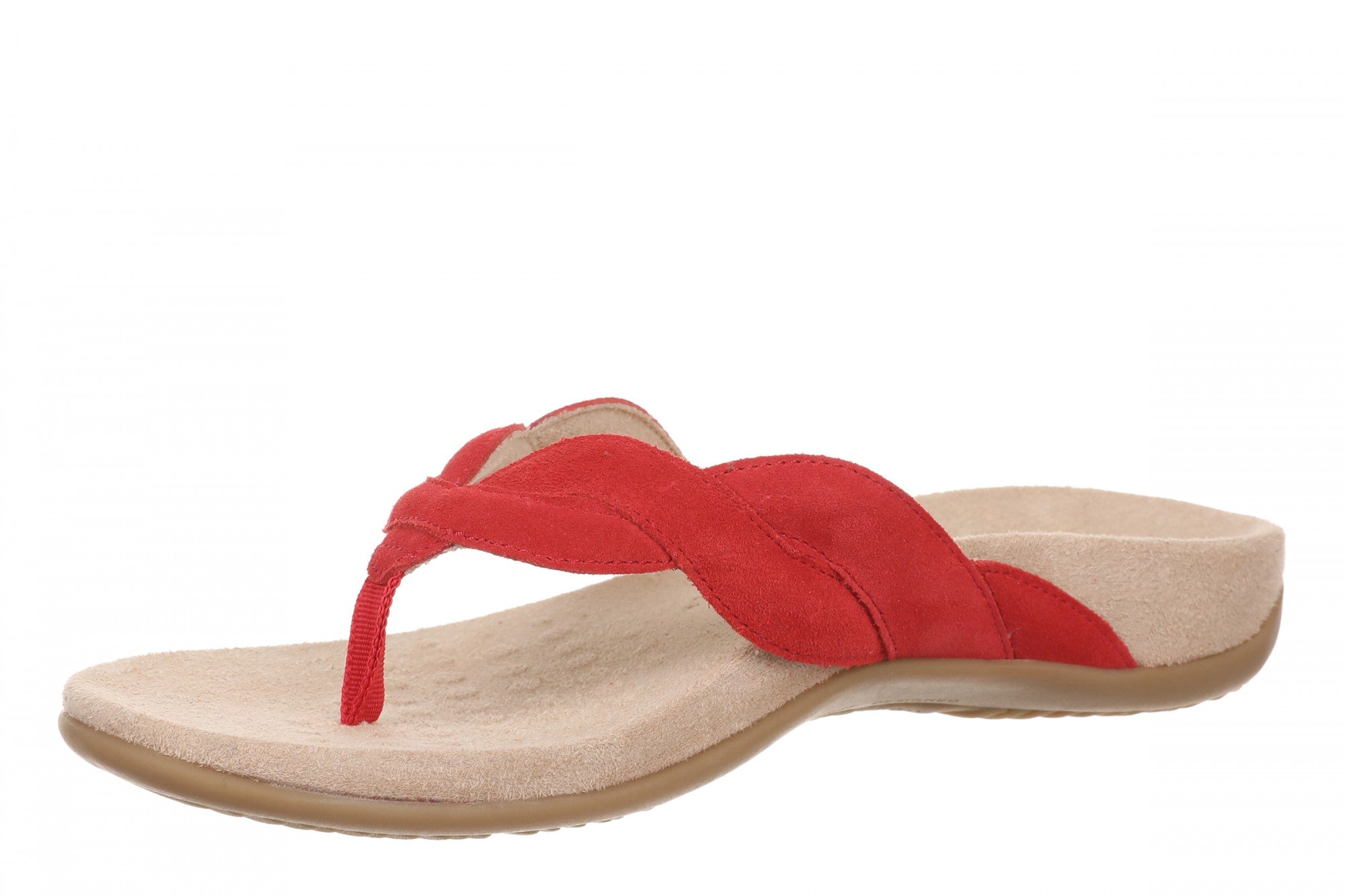 Vionic Bella Braid Women's Thong Orthotic Arch Support Sandal - Fruit Punch - Left angle