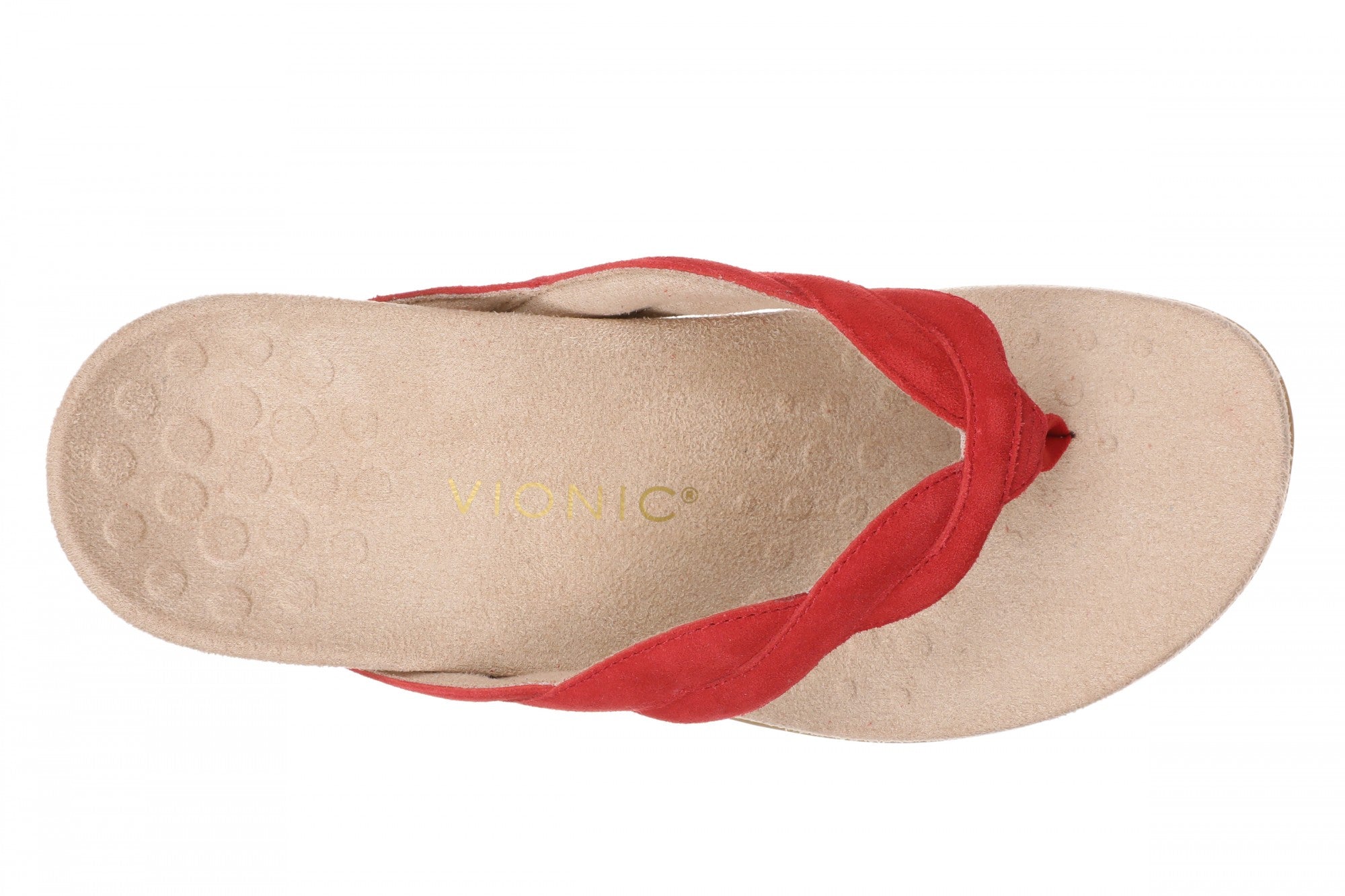 Vionic Bella Braid Women's Thong Orthotic Arch Support Sandal - Fruit Punch - Top