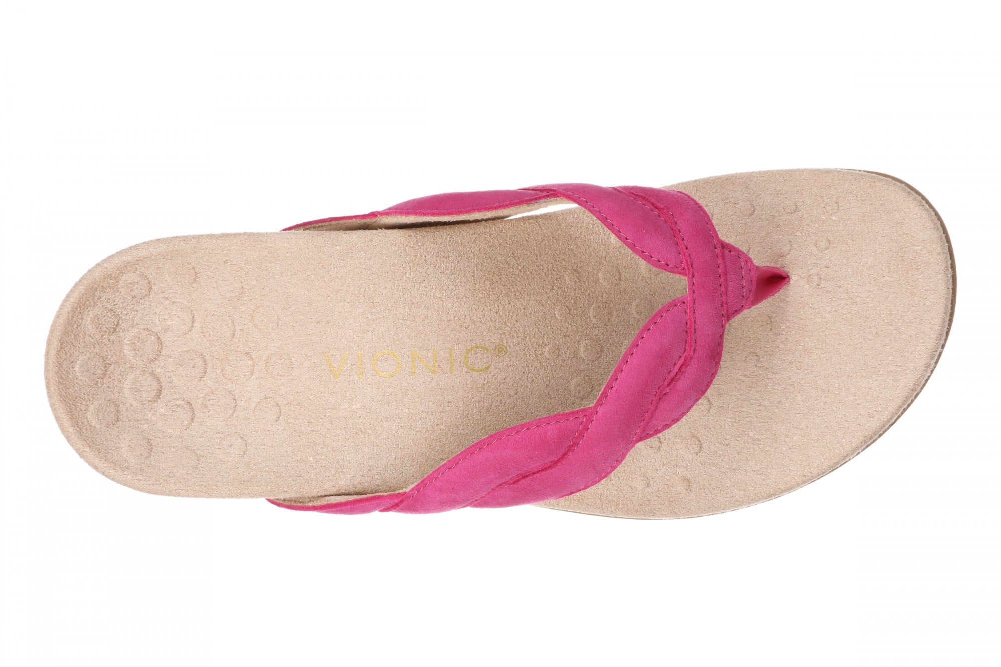 Vionic Bella Braid Women's Supportive Sandal - Rose Violet - Top