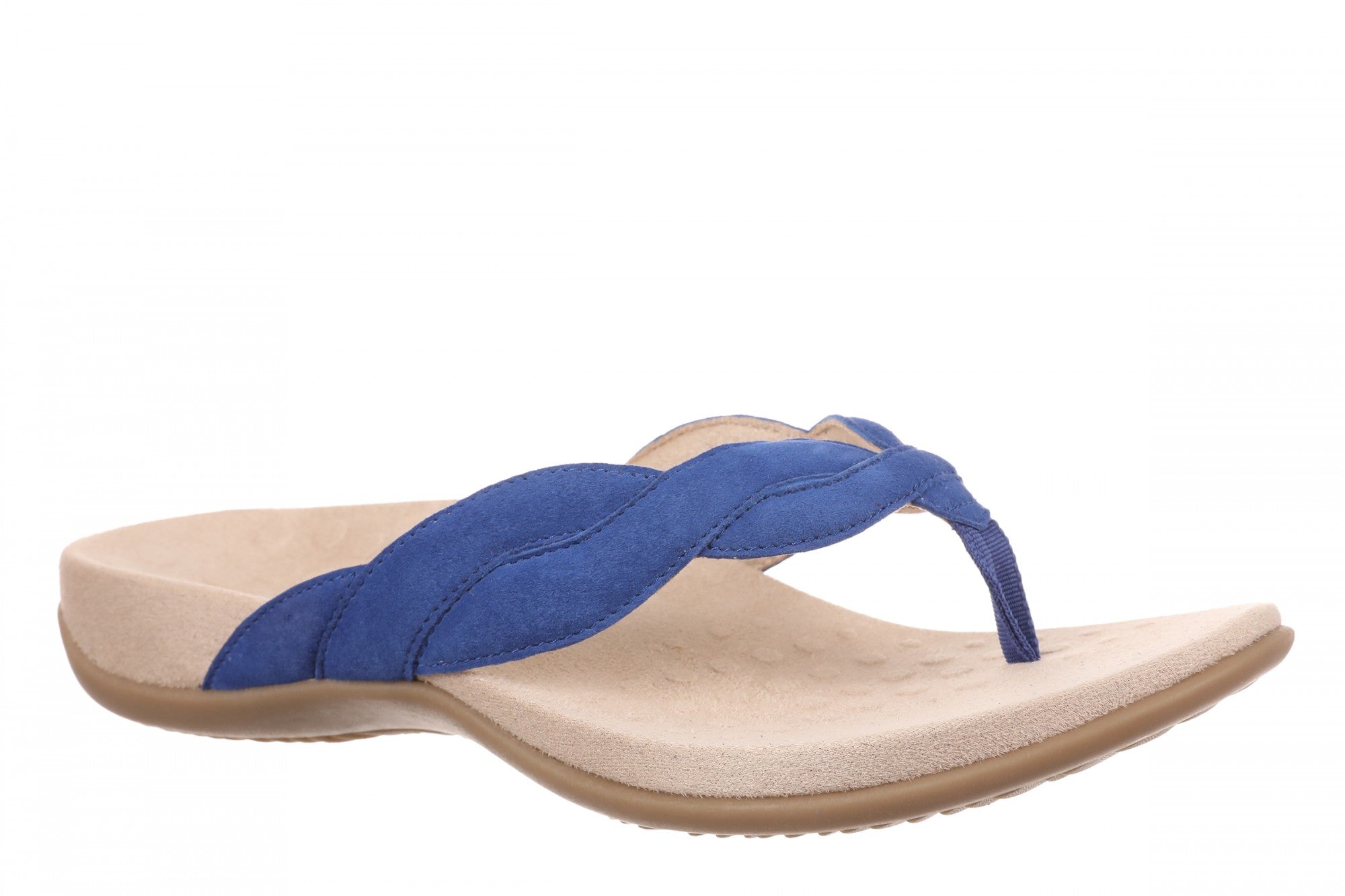 Vionic Bella Braid Women's Supportive Sandal in Mazarine Blue