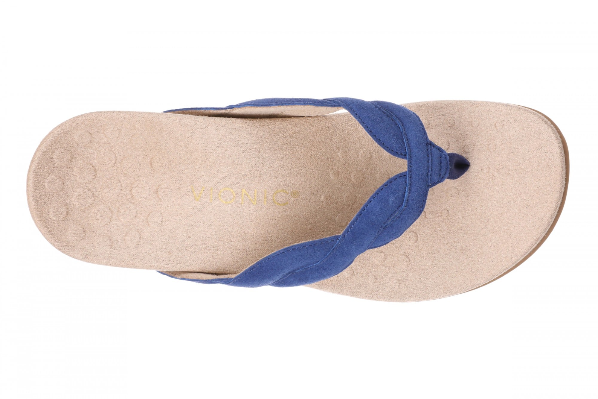 Vionic Bella Braid Women's Supportive Sandal - Mazarine Blue - Top