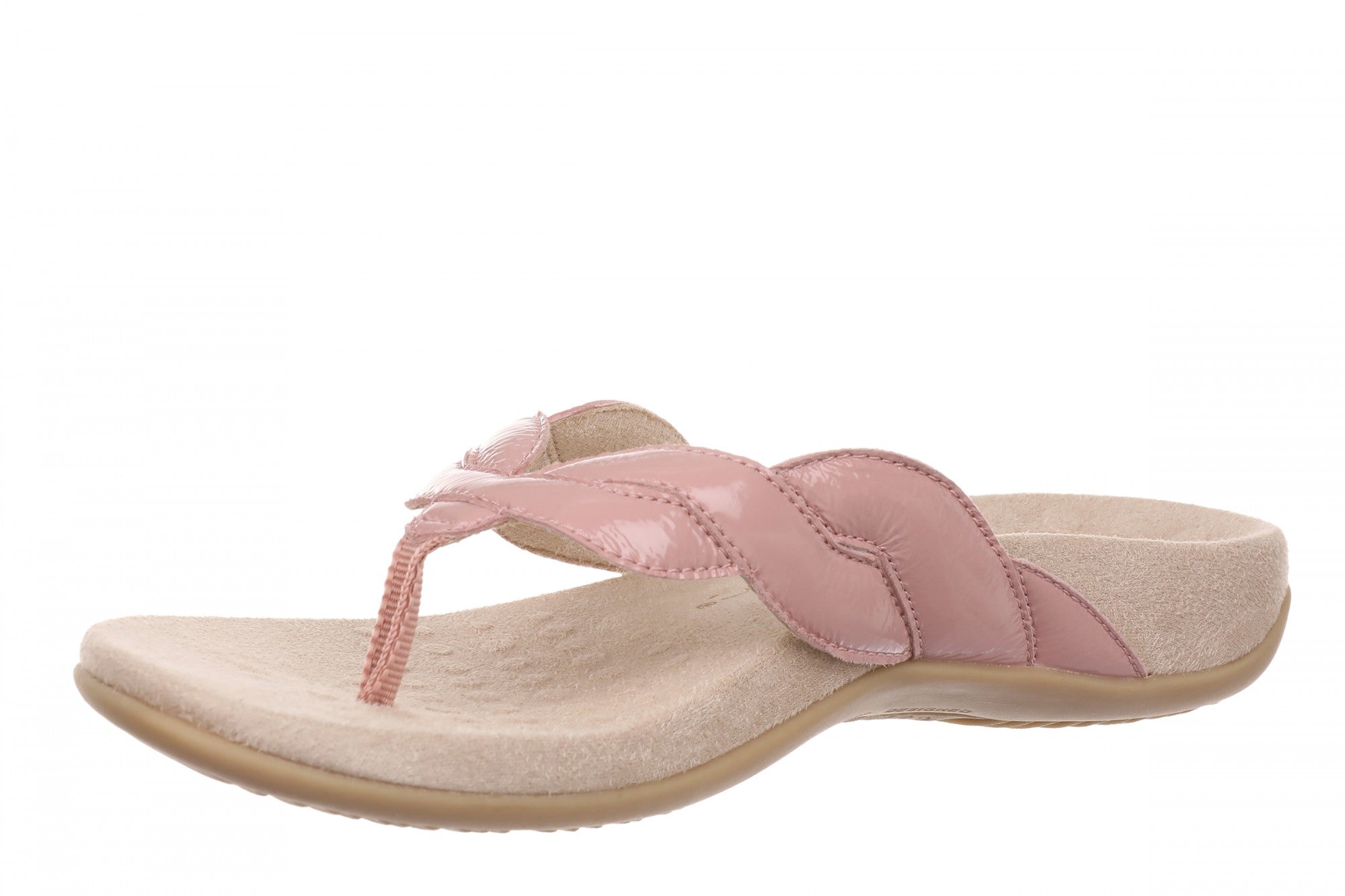 Vionic Bella Braid Women's Supportive Sandal - Rosewood - Left angle