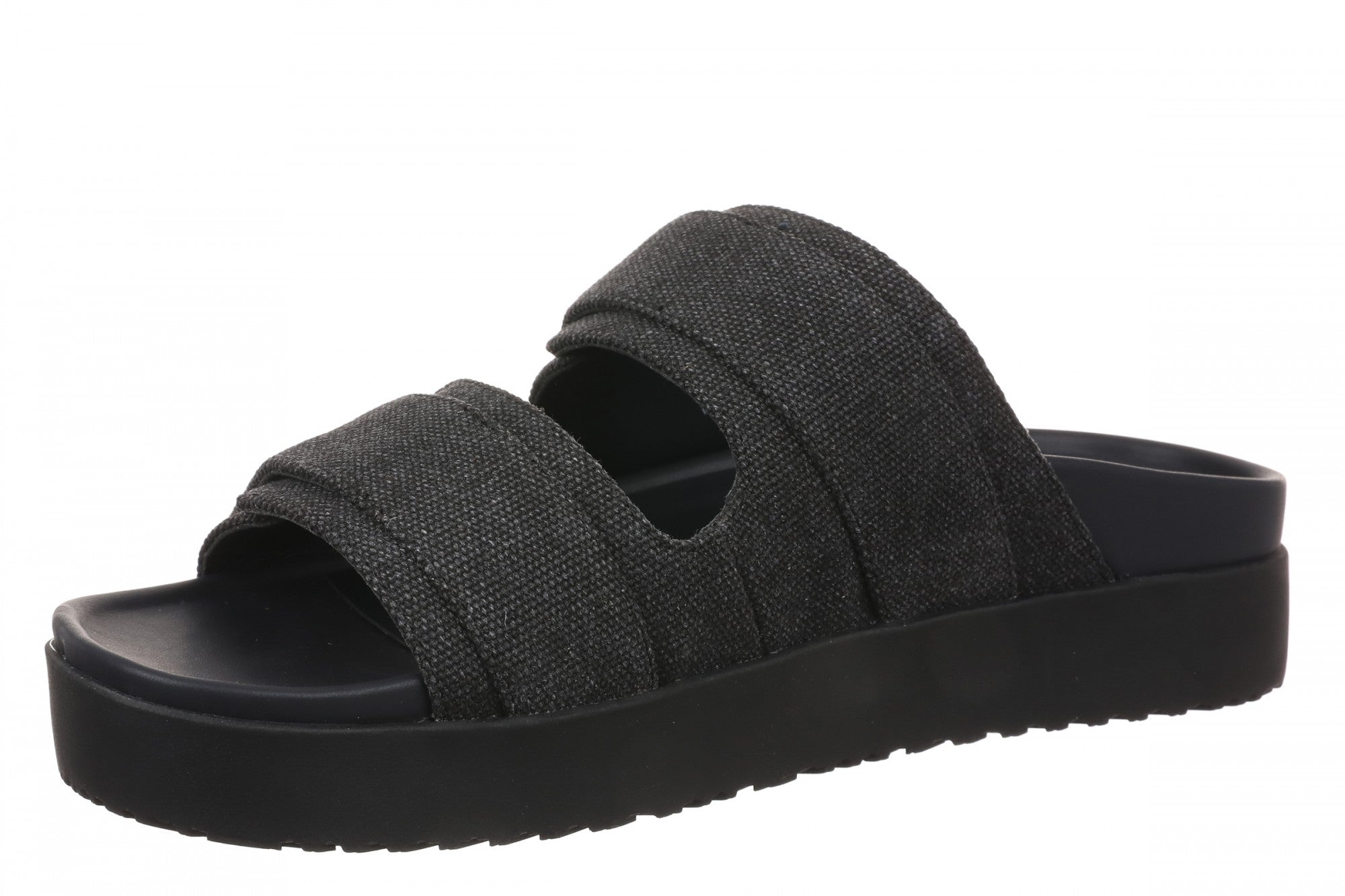 Vionic Riviera Women's Comfort Slide Sandal - Black - Left angle