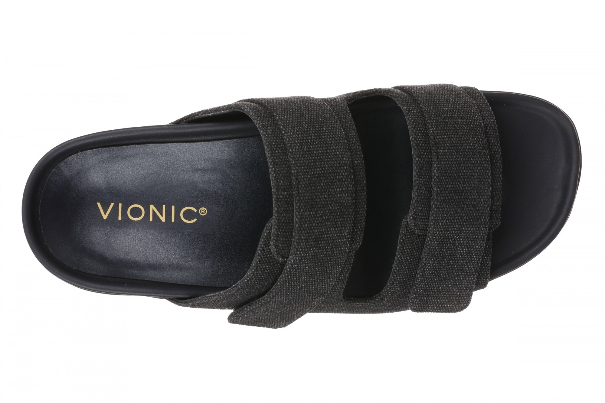 Vionic Riviera Women's Comfort Slide Sandal - Black - Top