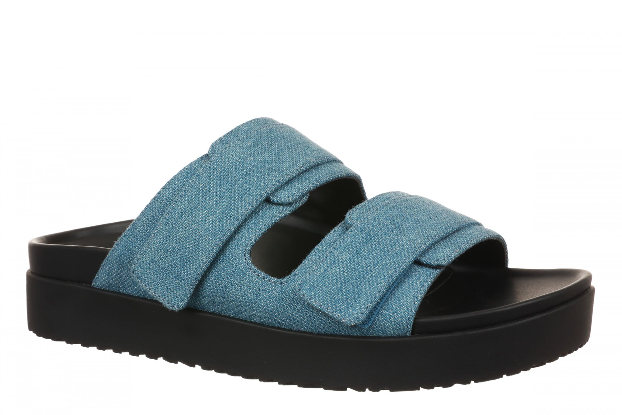 Vionic Riviera Women's Orthotic Comfort Slide Sandals in Medium Denim