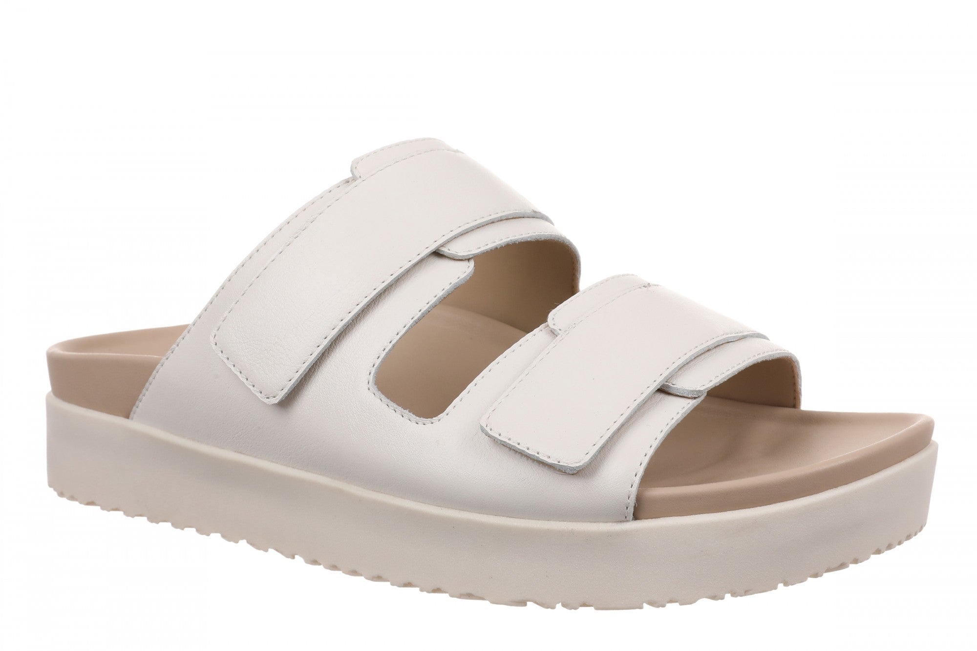 Vionic Riviera Women's Orthotic Comfort Slide Sandals in Sea Salt