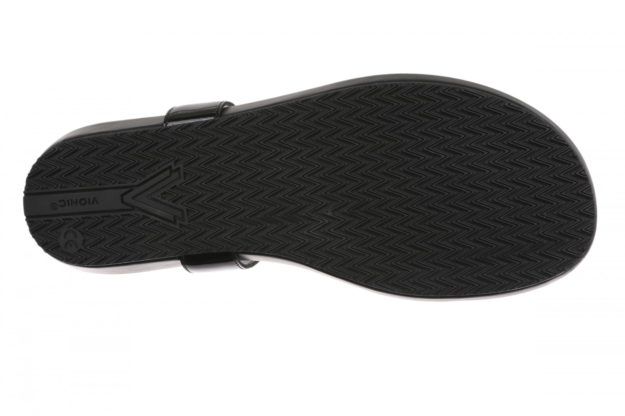 Vionic Palisades Women's Arch Support T-Strap Sandal - Black - Bottom