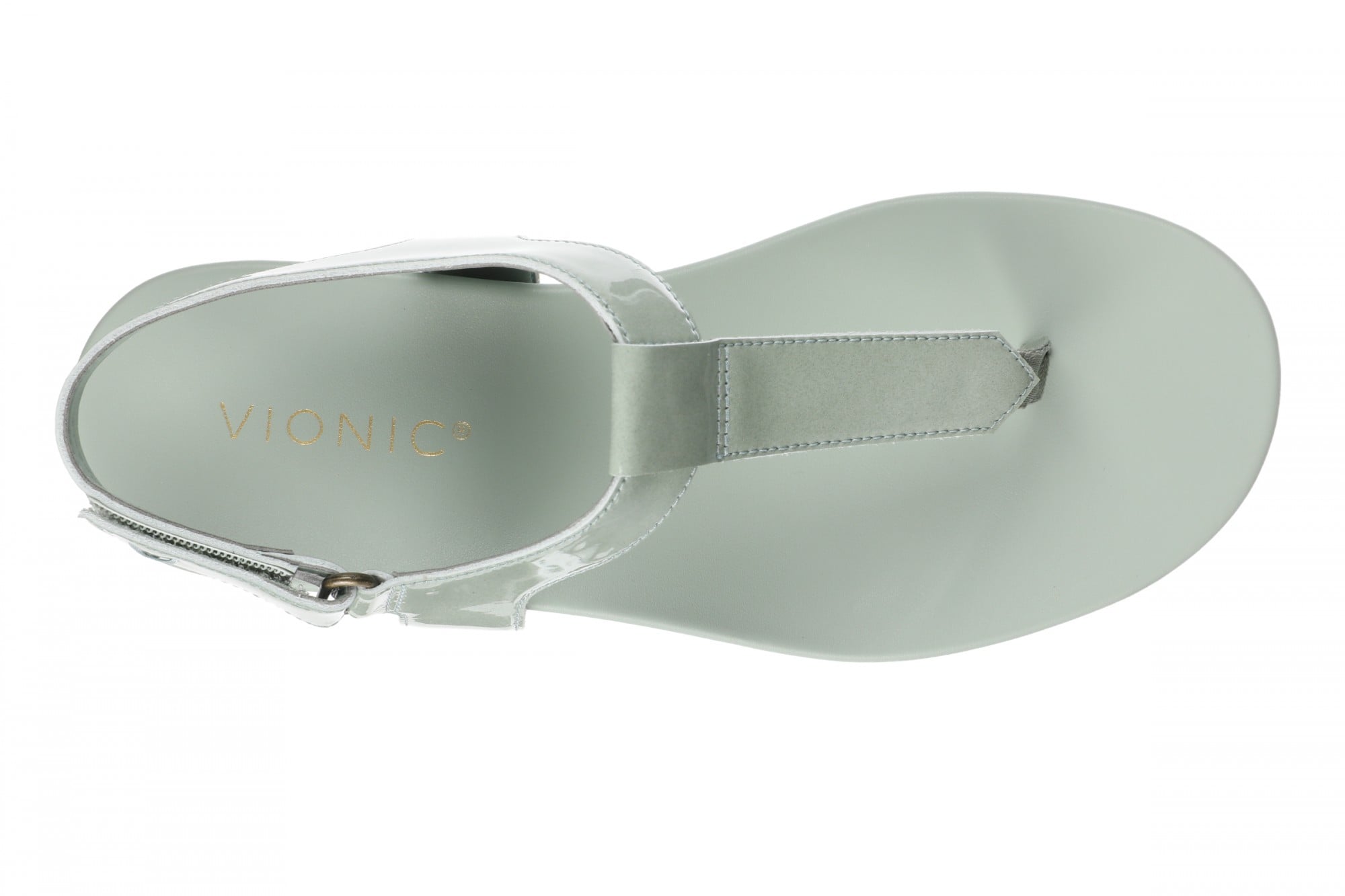 Vionic Palisades Women's Arch Support T-Strap Sandal - Iceberg Green - Top