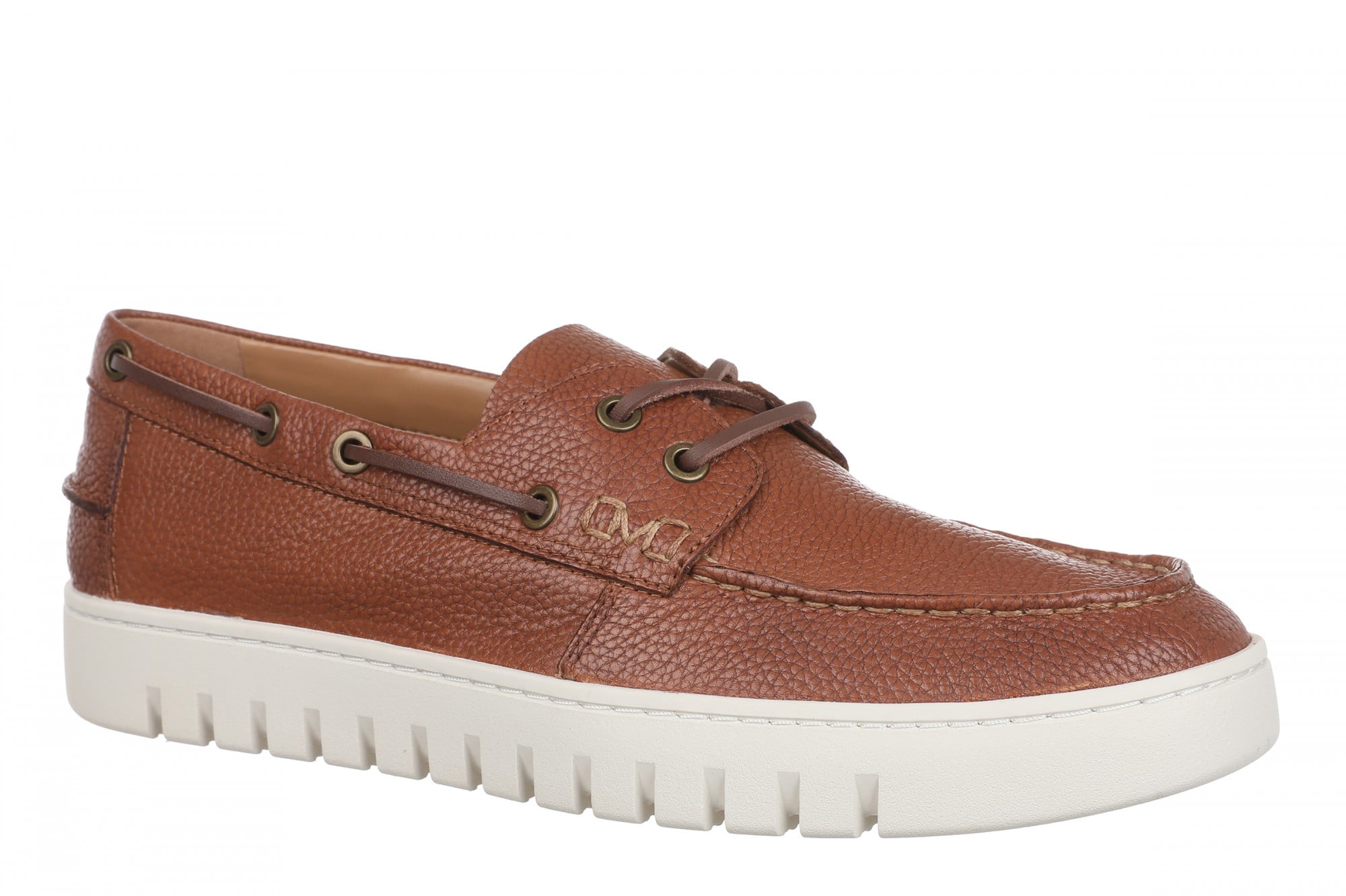 Vionic Uptown Boat Men's Orthotic Support Loafer in Tan