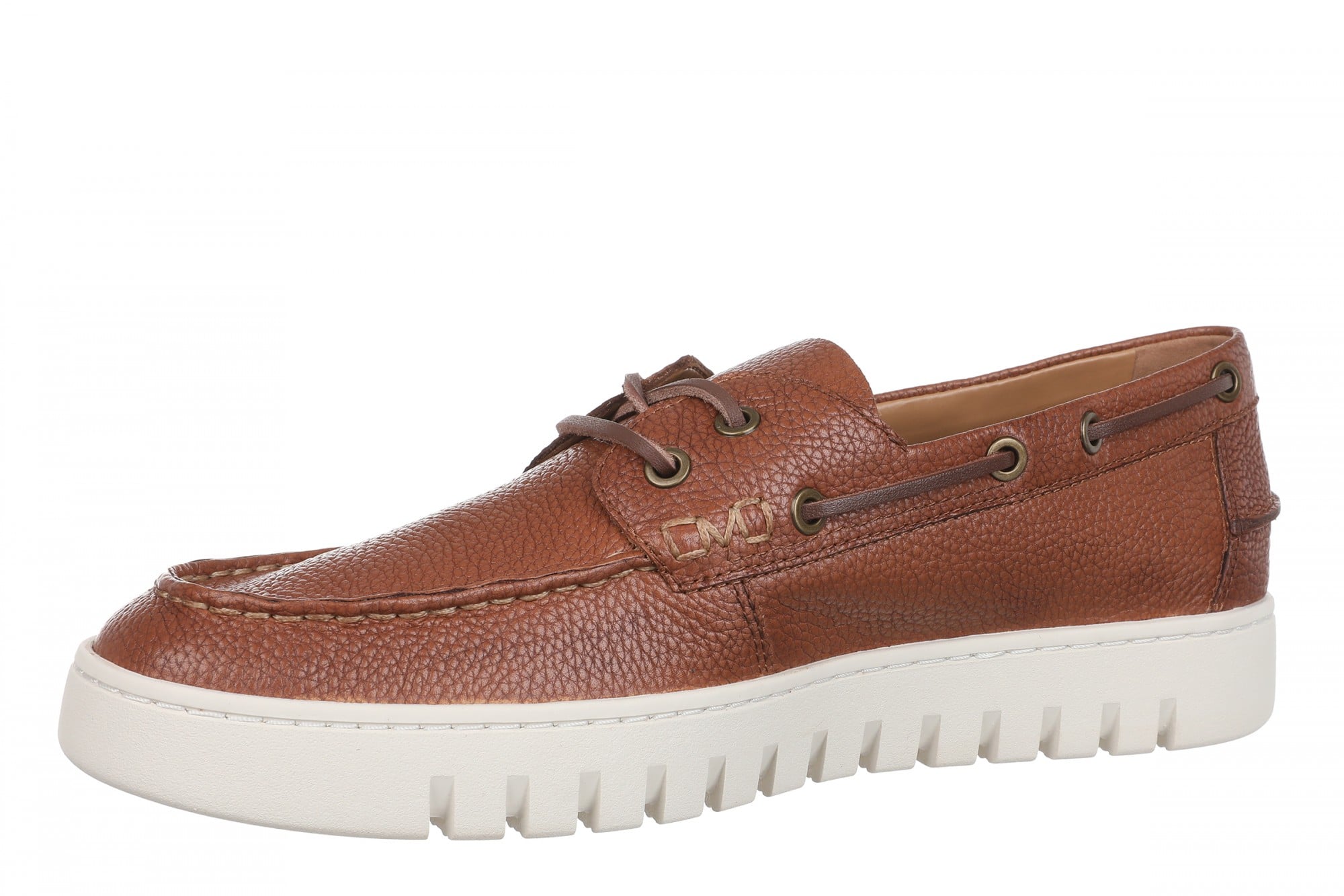 Vionic Uptown Boat Men's Slip On Loafer Comfort Shoe - Tan - Left angle