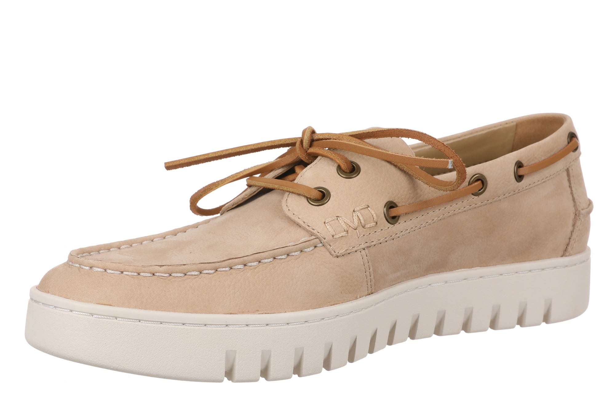 Vionic Uptown Boat Men's Slip On Loafer Comfort Shoe - Sand - Left angle