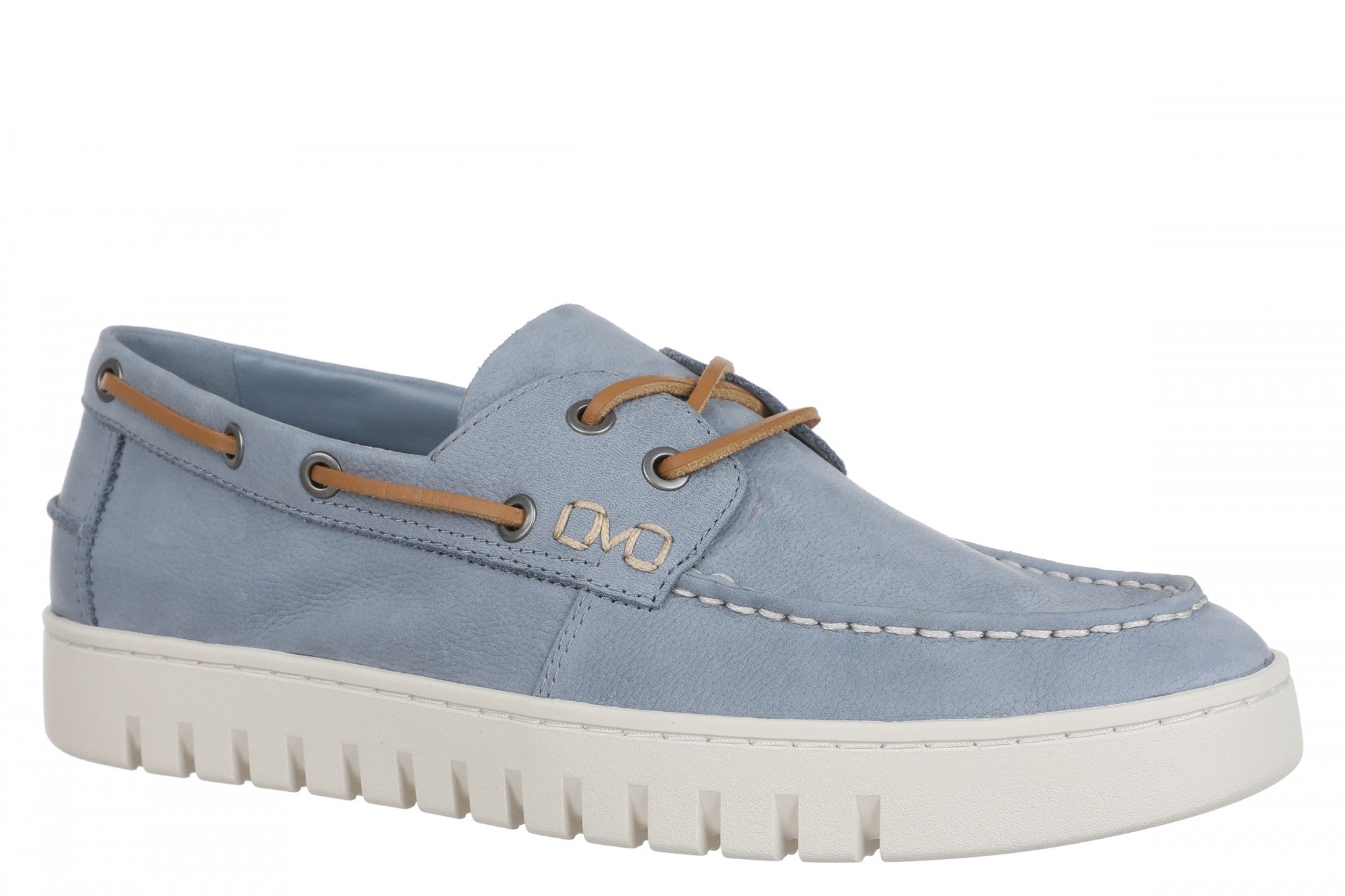 Vionic Uptown Boat Men's Orthotic Support Loafer in Vintage Blue Haze