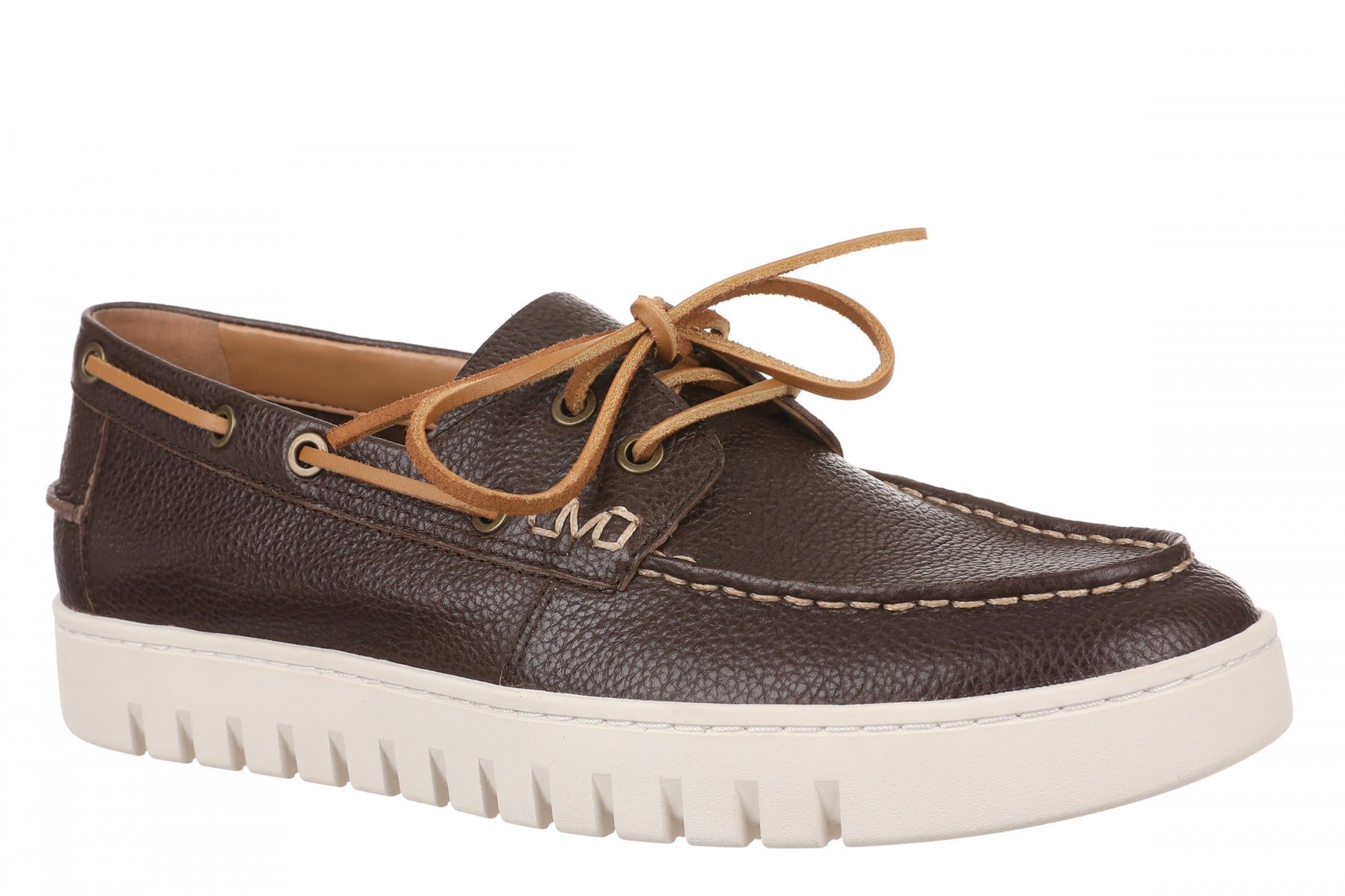Vionic Uptown Boat Men's Slip On Loafer Comfort Shoe - Chocolate Ganache - Angle main