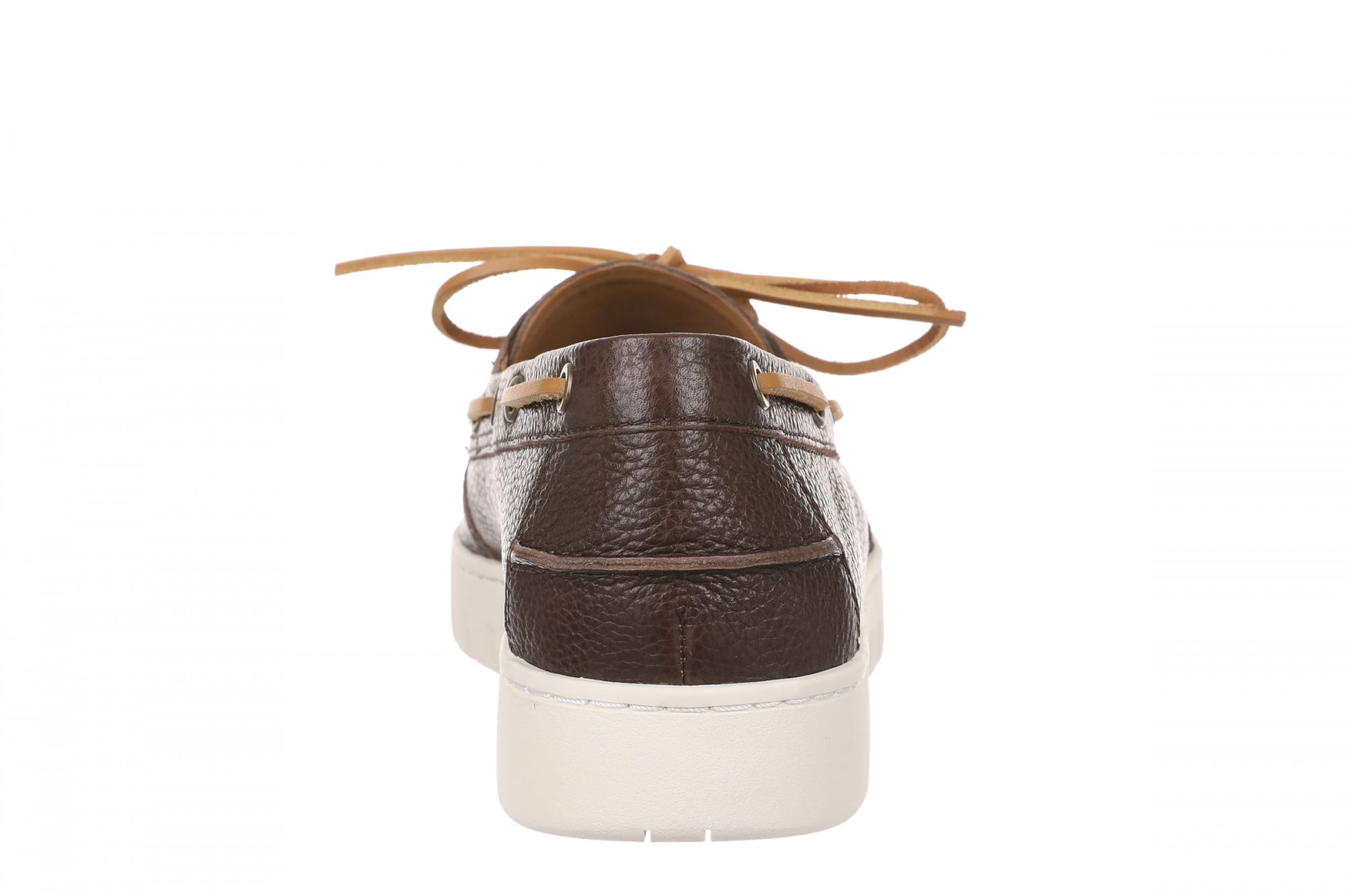 Vionic Uptown Boat Men's Slip On Loafer Comfort Shoe - Chocolate Ganache - Back