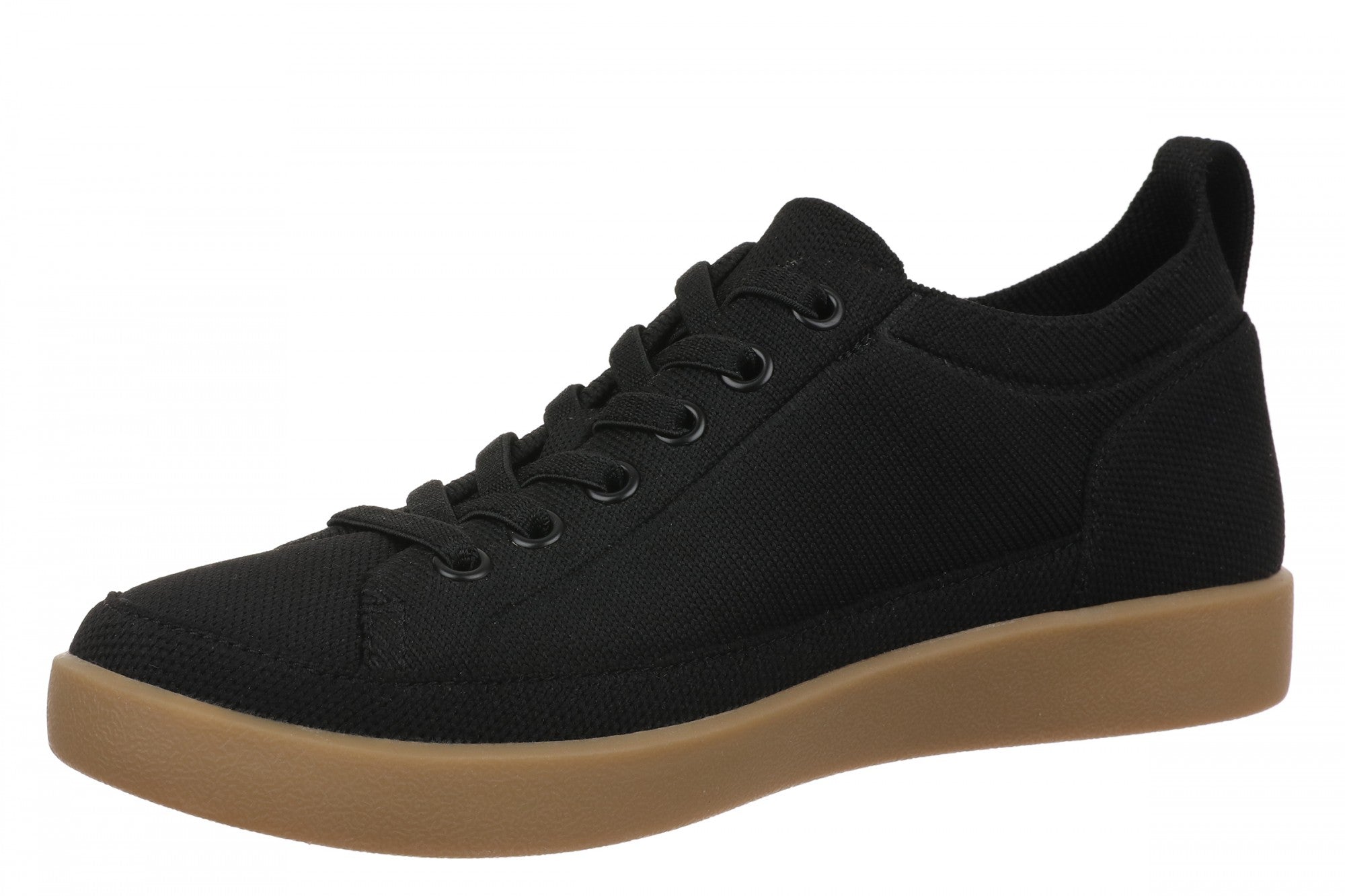 Vionic Winny Knit Women's Comfortable Orthotic Arch Support Knit Sneaker - Black - Left angle