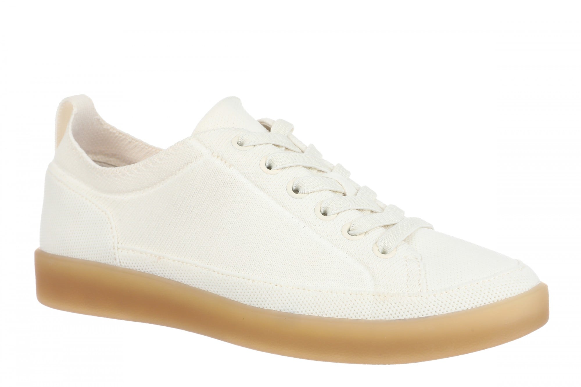 Vionic Winny Knit Women's Comfortable Orthotic Arch Support Knit Sneaker - Ivory - Angle main