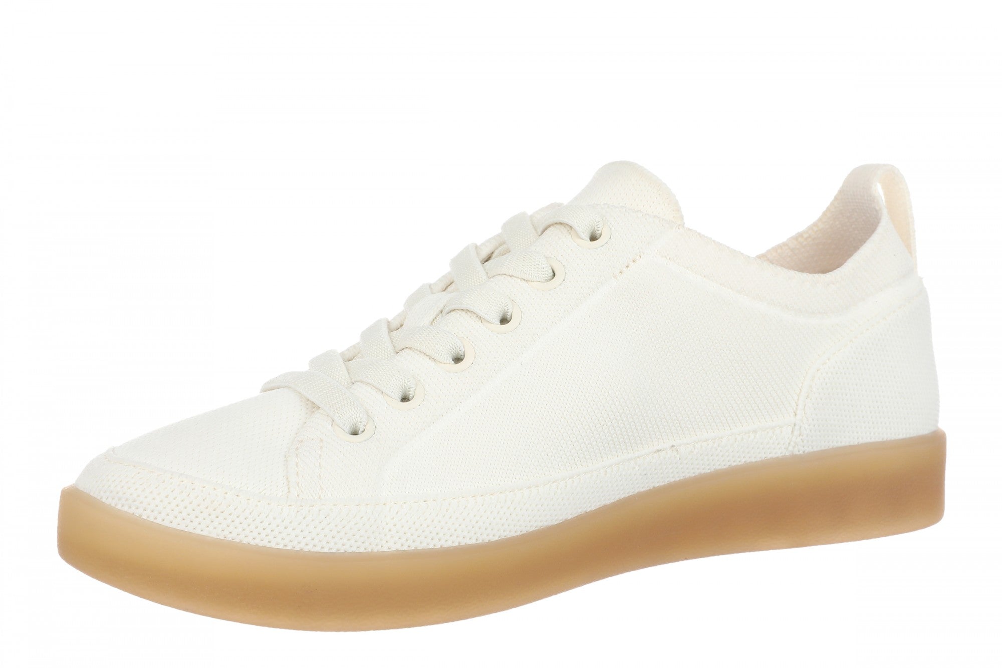 Vionic Winny Knit Women's Comfortable Orthotic Arch Support Knit Sneaker - Ivory - Left angle