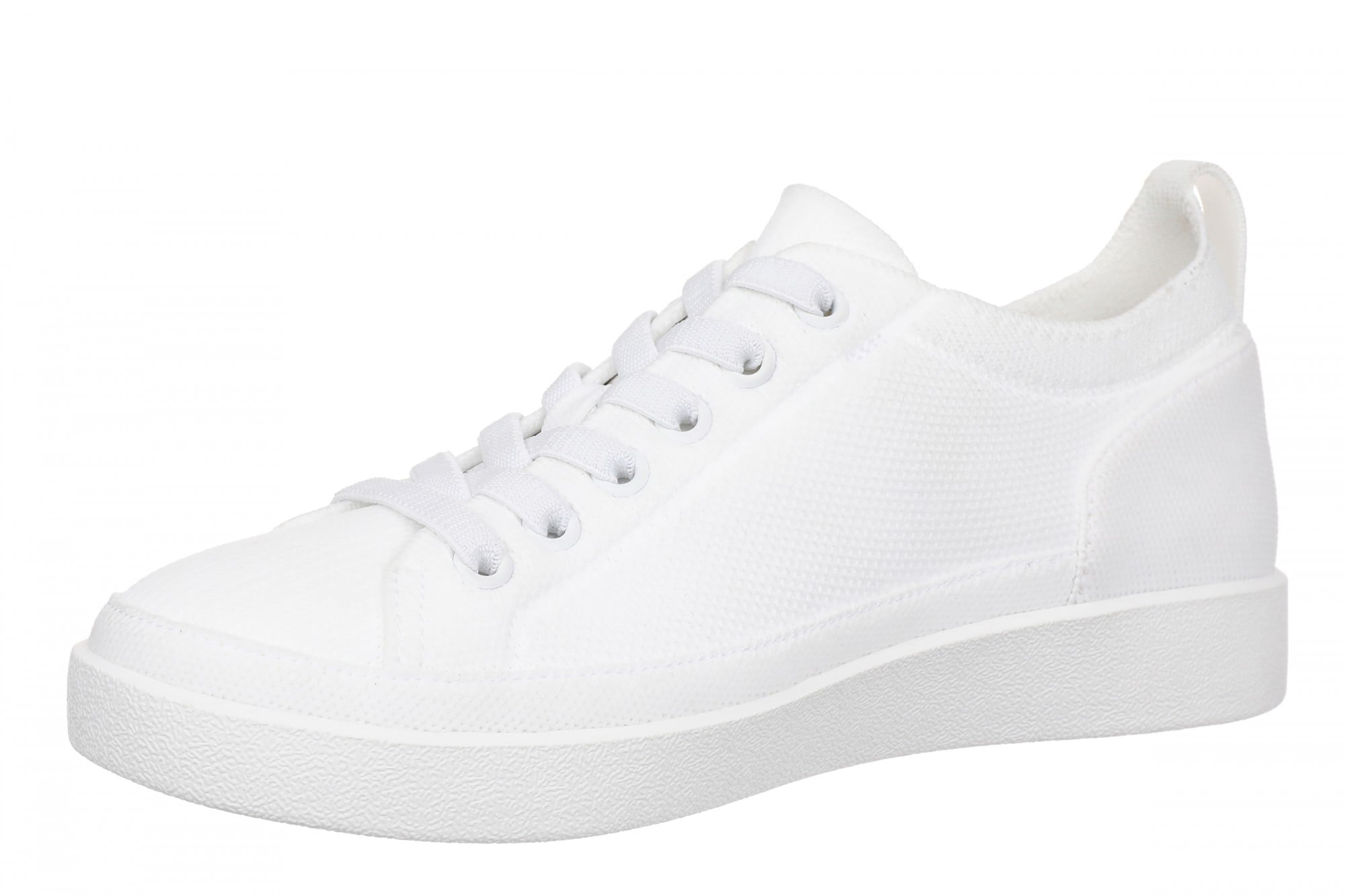 Vionic Winny Knit Women's Comfortable Orthotic Arch Support Knit Sneaker - White - Left angle